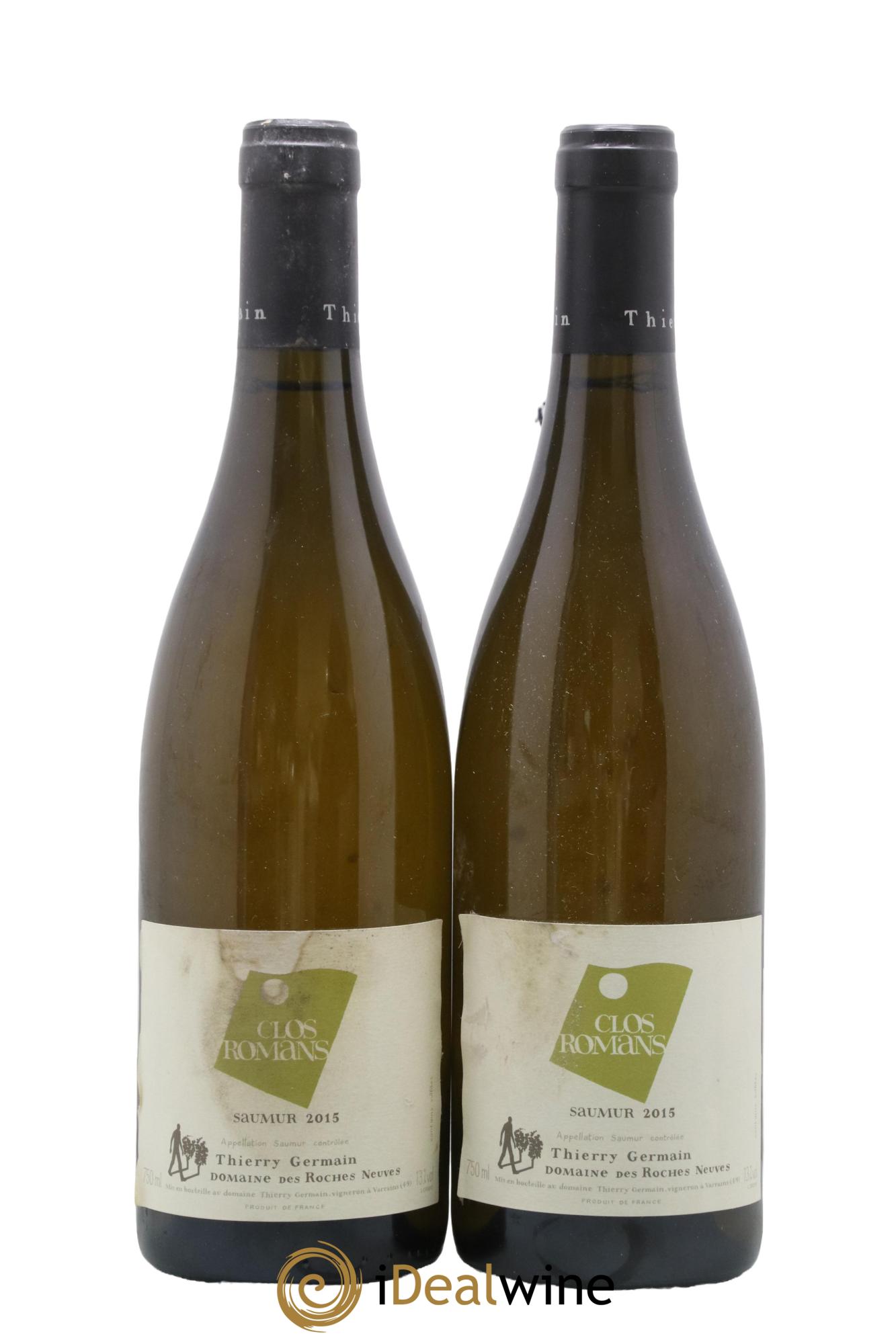 Saumur Clos Romans Domaine des Roches Neuves - Thierry Germain 2015 - Lot de 2 bouteilles - 0
