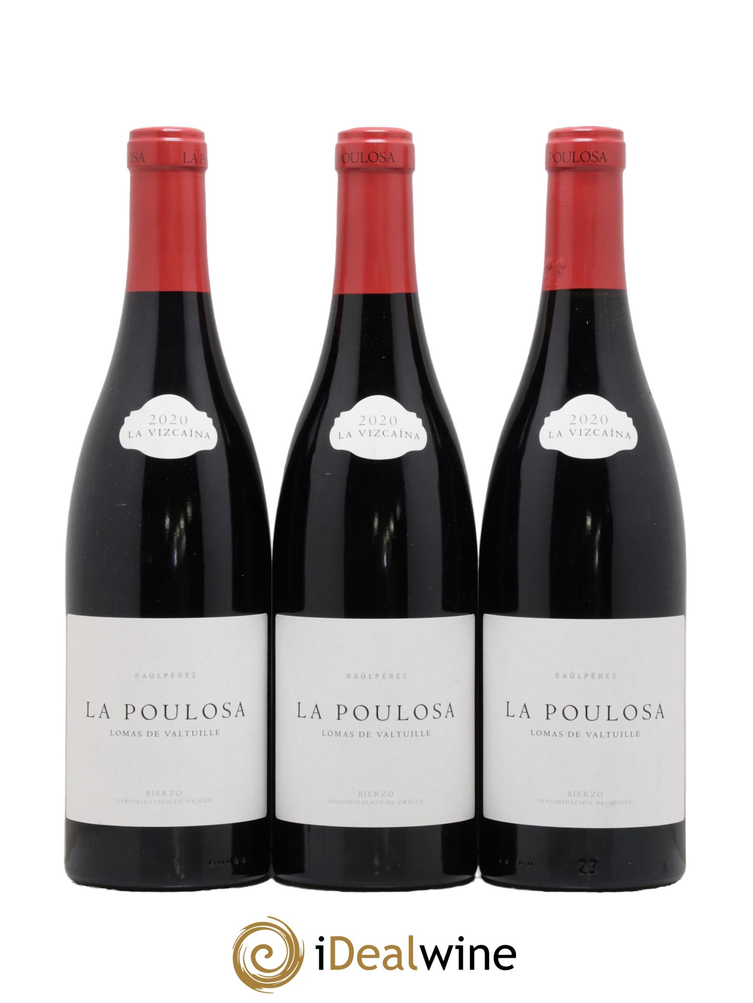 Bierzo DO La Vizcaina La Poulosa Lomas de Valtuille Raul Perez 2020 - Lot de 3 bouteilles - 0