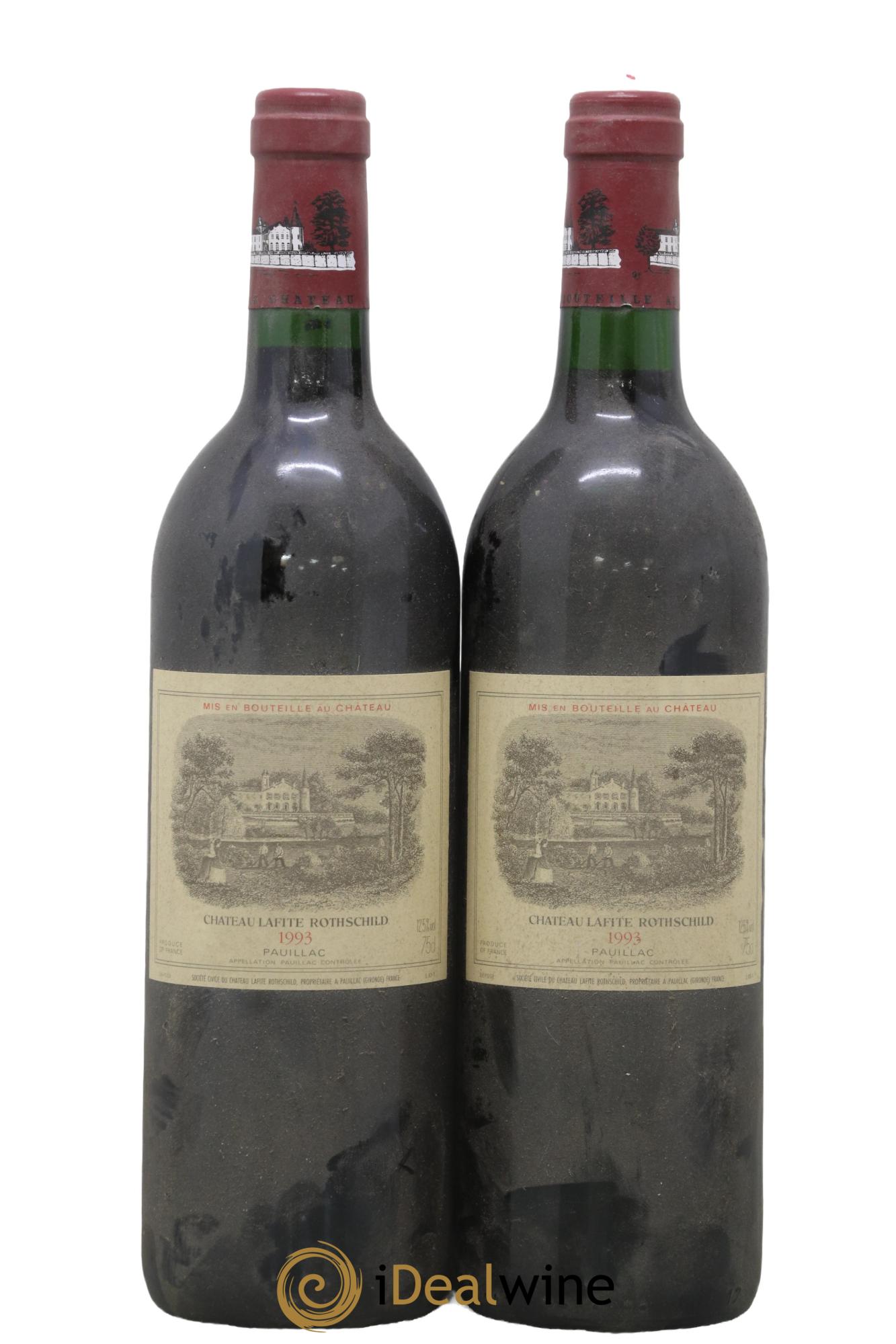 Château Lafite Rothschild 1er Grand Cru Classé 1993 - Lot of 2 bottles - 0