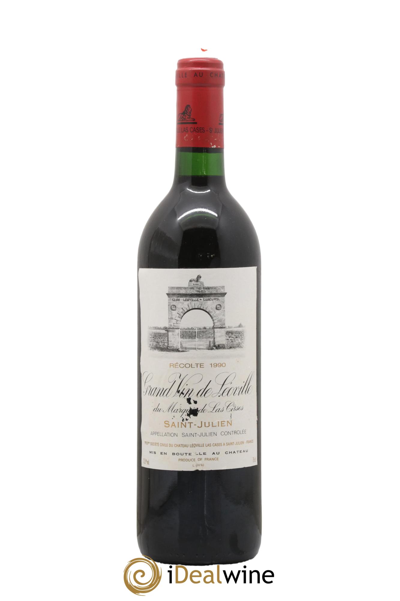 Château Léoville Las Cases 2ème Grand Cru Classé 1990 - Lot de 1 bouteille - 0