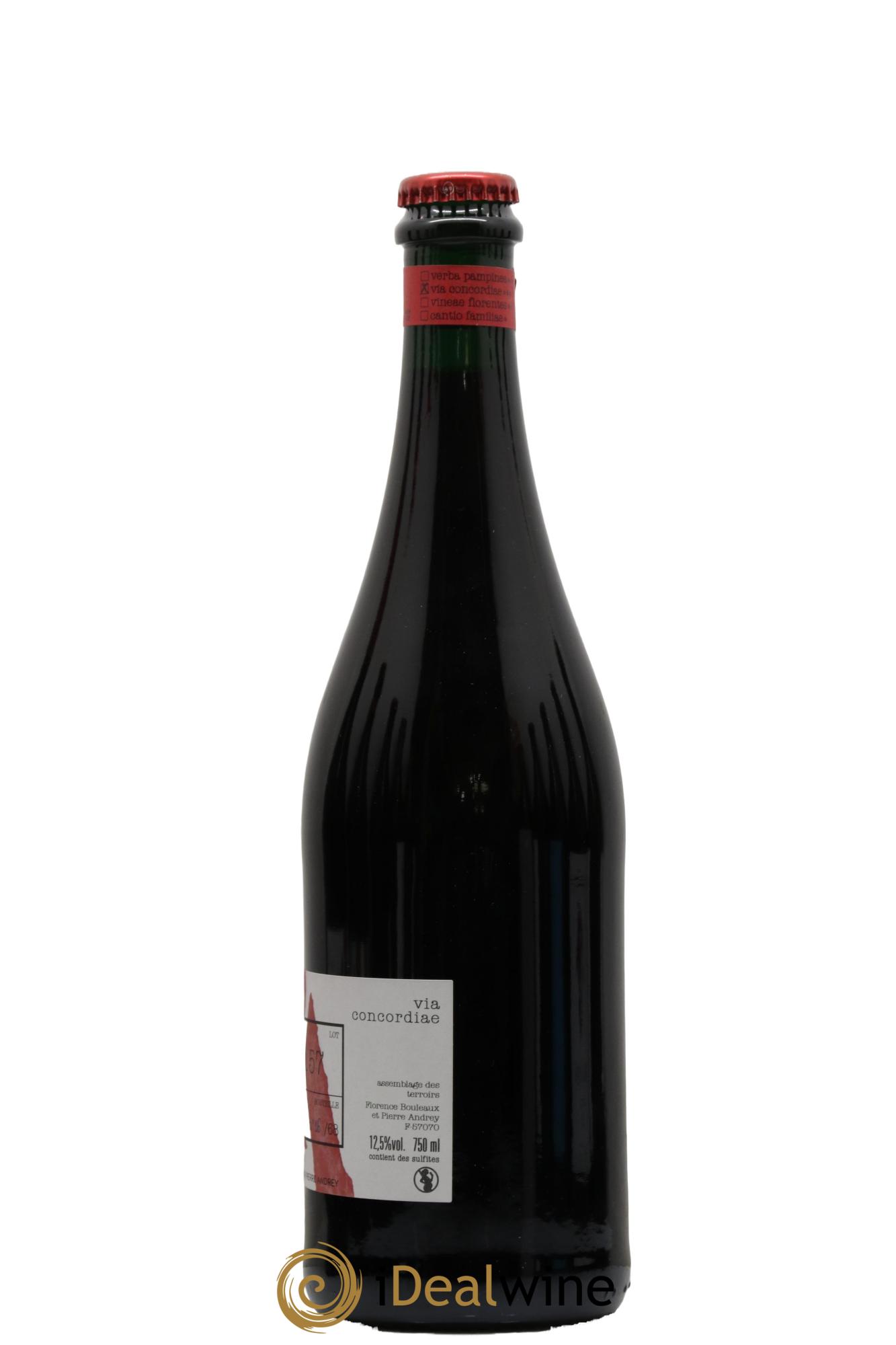 Vin de France Via Concordiae Pinot Gamay Florence Bouleaux et Pierre Andrey 2020 - Lot de 1 bouteille - 1