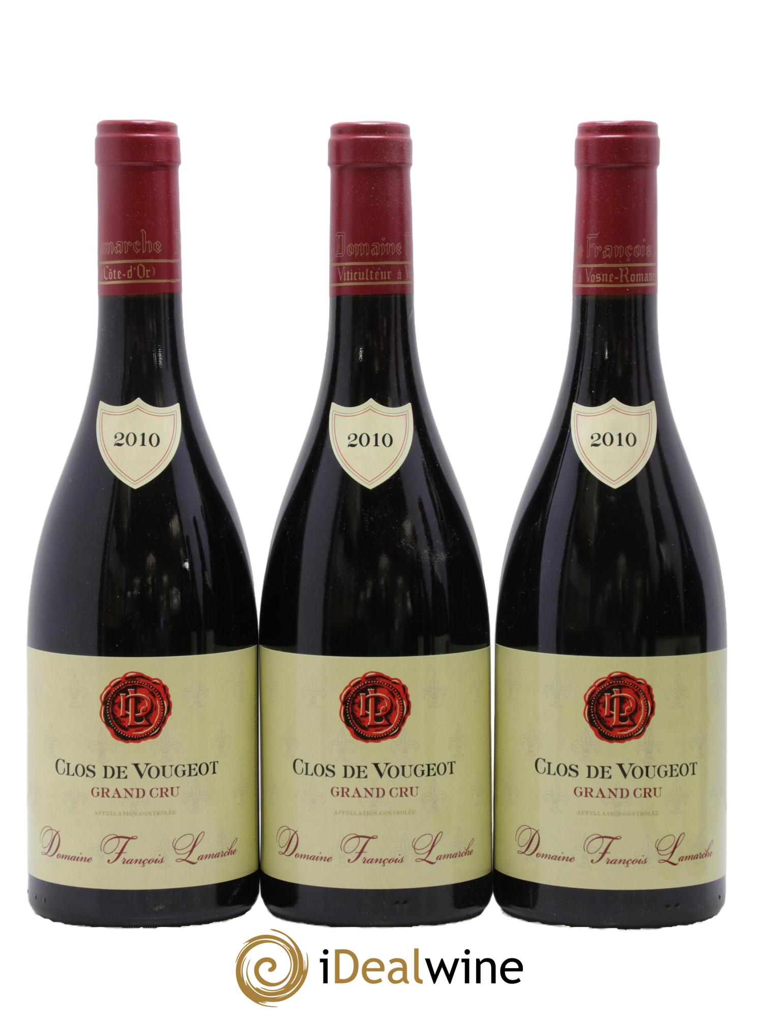 Clos de Vougeot Grand Cru Lamarche (Domaine) 2010 - Lot de 6 bouteilles - 3