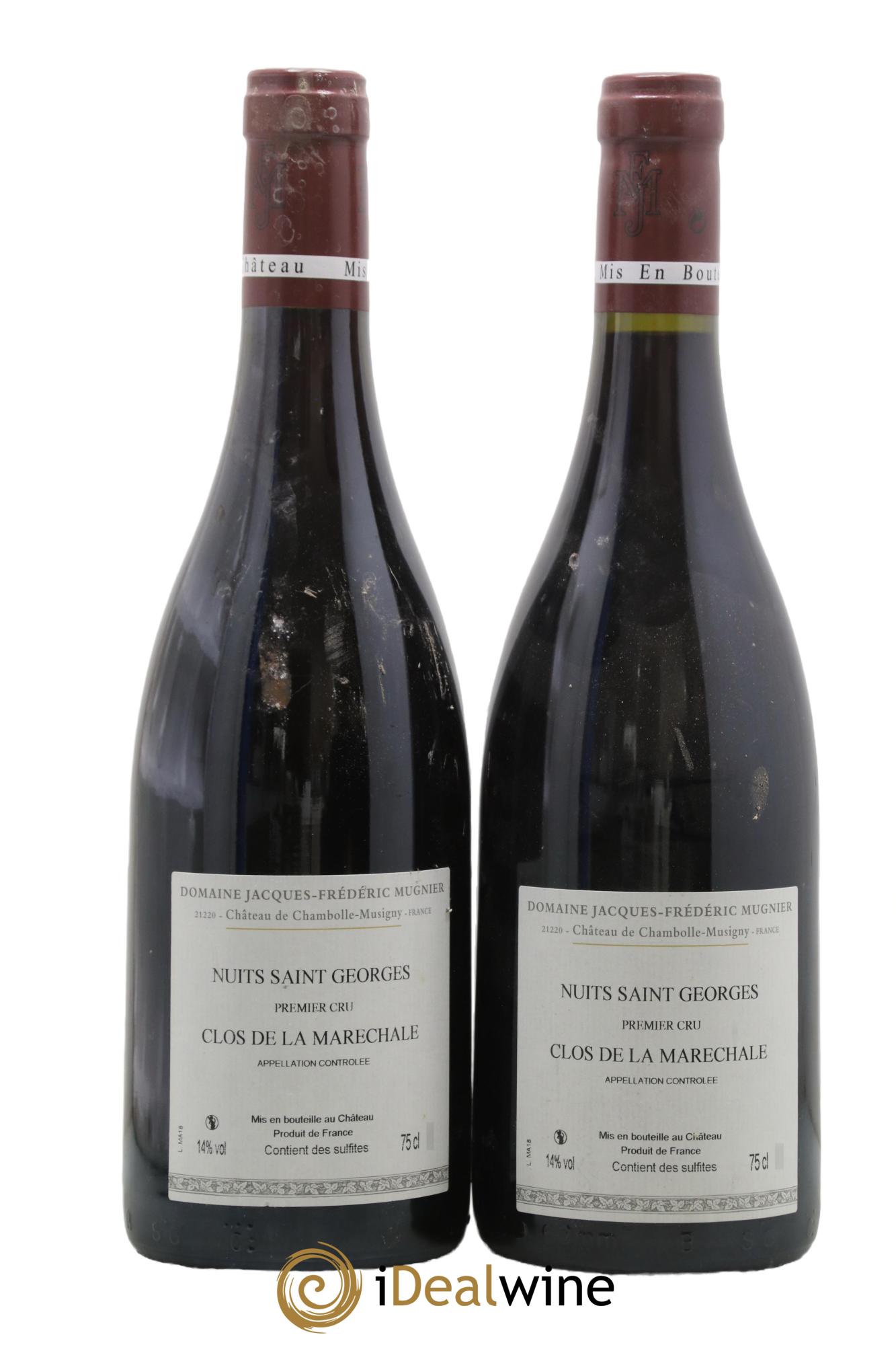 Nuits-Saint-Georges 1er Cru Clos de La Maréchale Jacques-Frédéric Mugnier  2018 - Lotto di 2 bottiglie - 1
