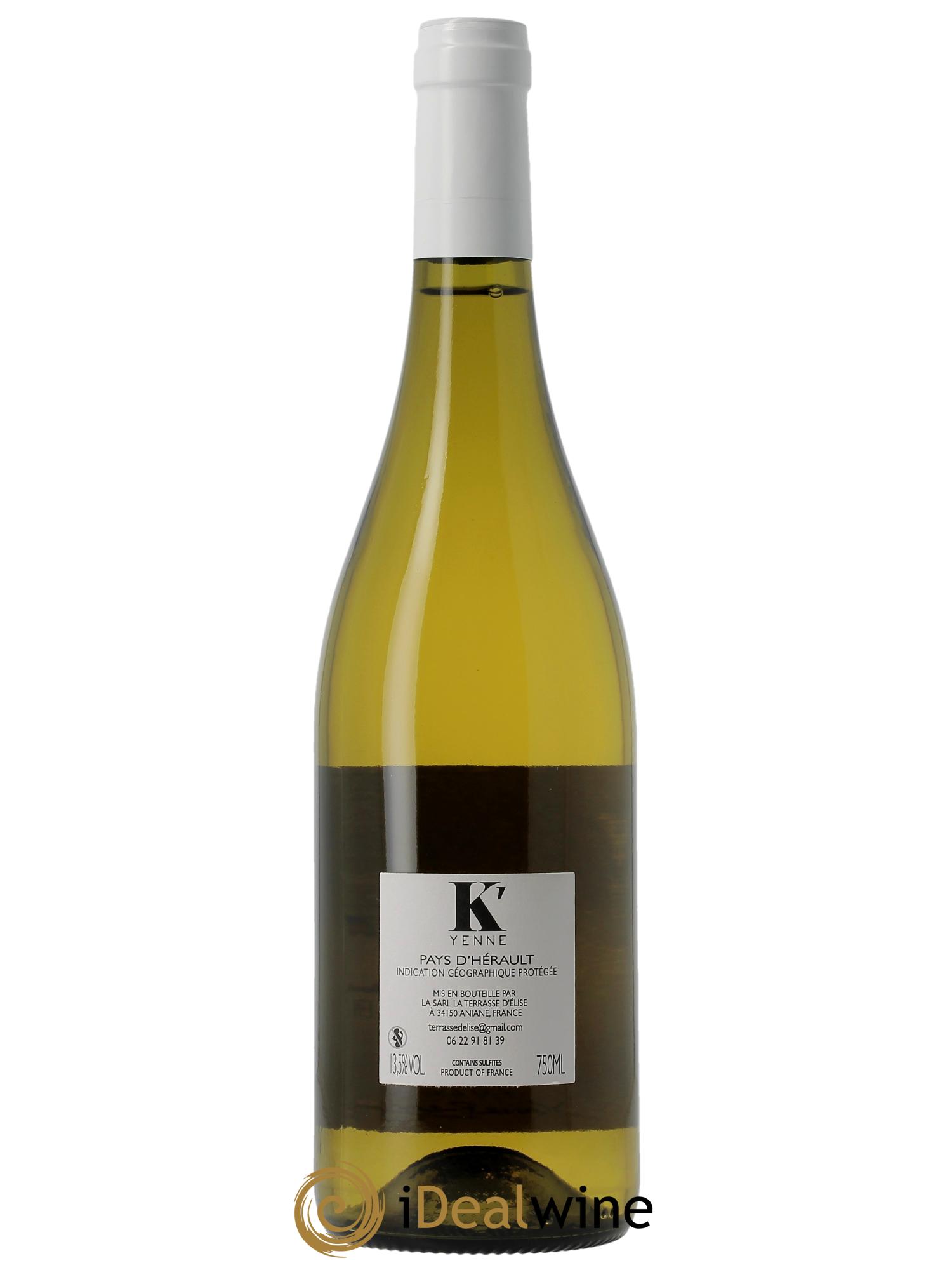 Pays d'Hérault K'Yenne Terrasse d'Elise (Domaine de la) 2022 - Lot de 1 bouteille - 1