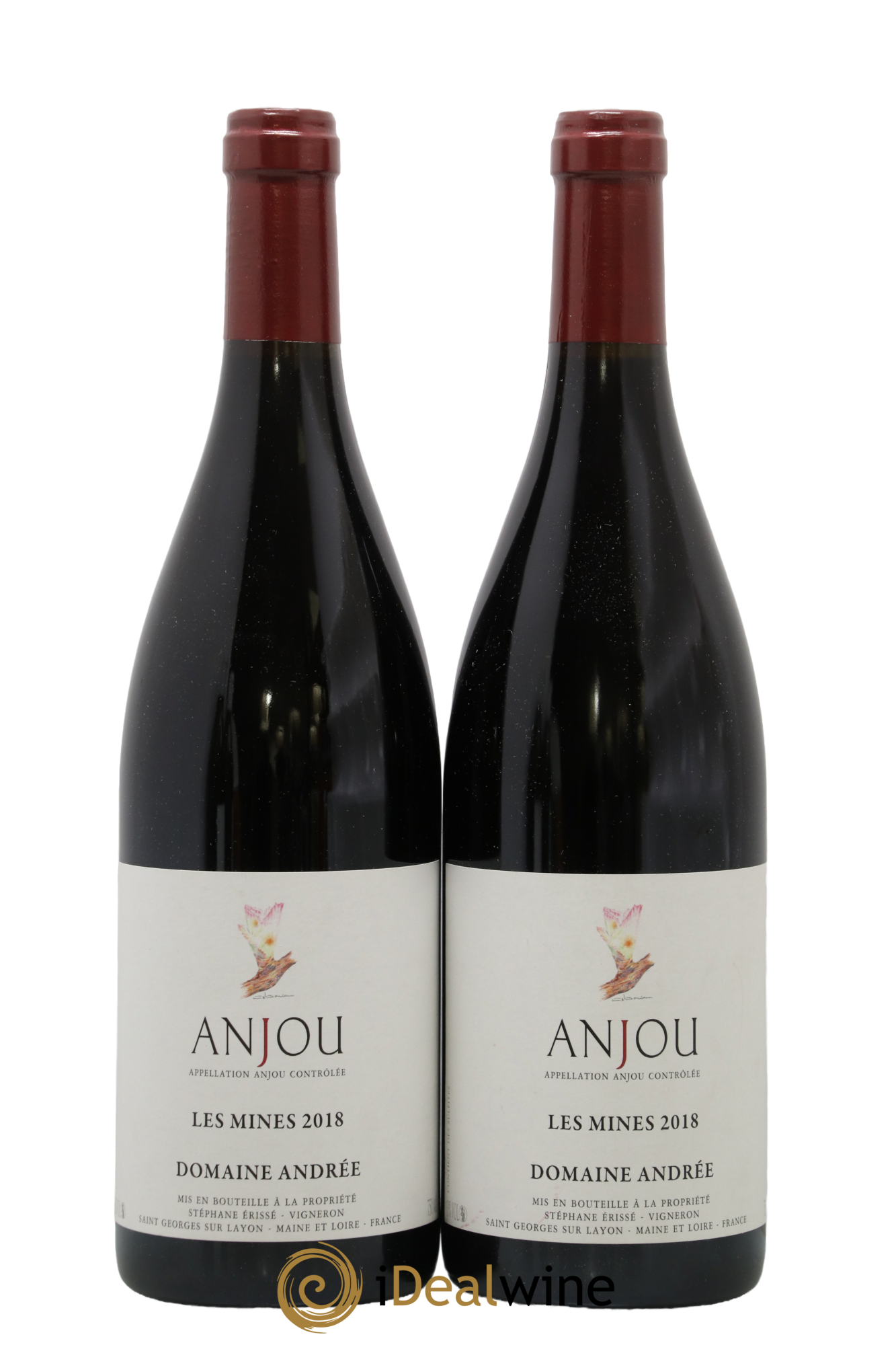 Anjou Les Mines Andrée (Domaine) 2018 - Lotto di 2 bottiglie - 0