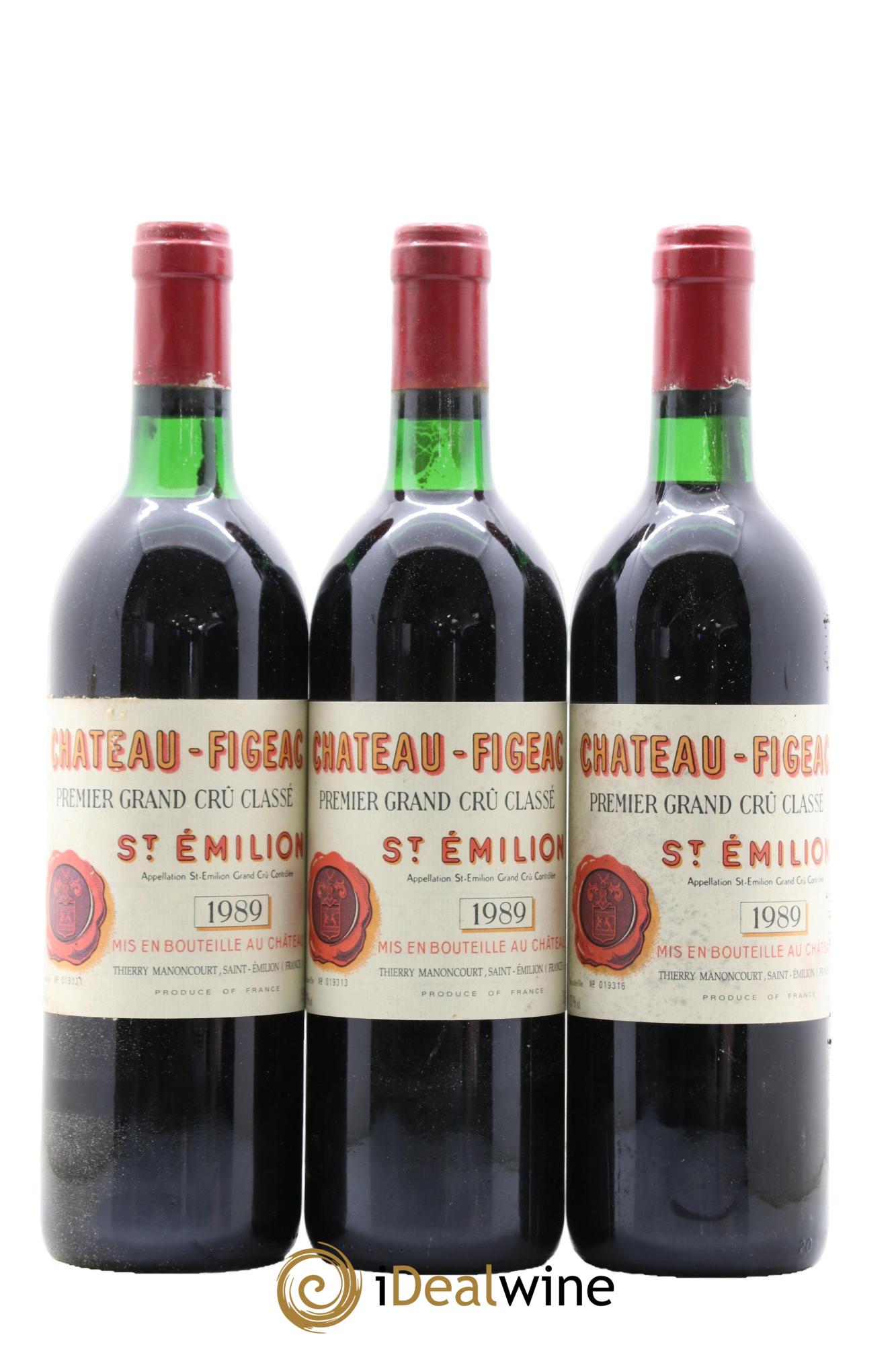 Château Figeac 1er Grand Cru Classé A 1989 - Lot de 12 bouteilles - 5