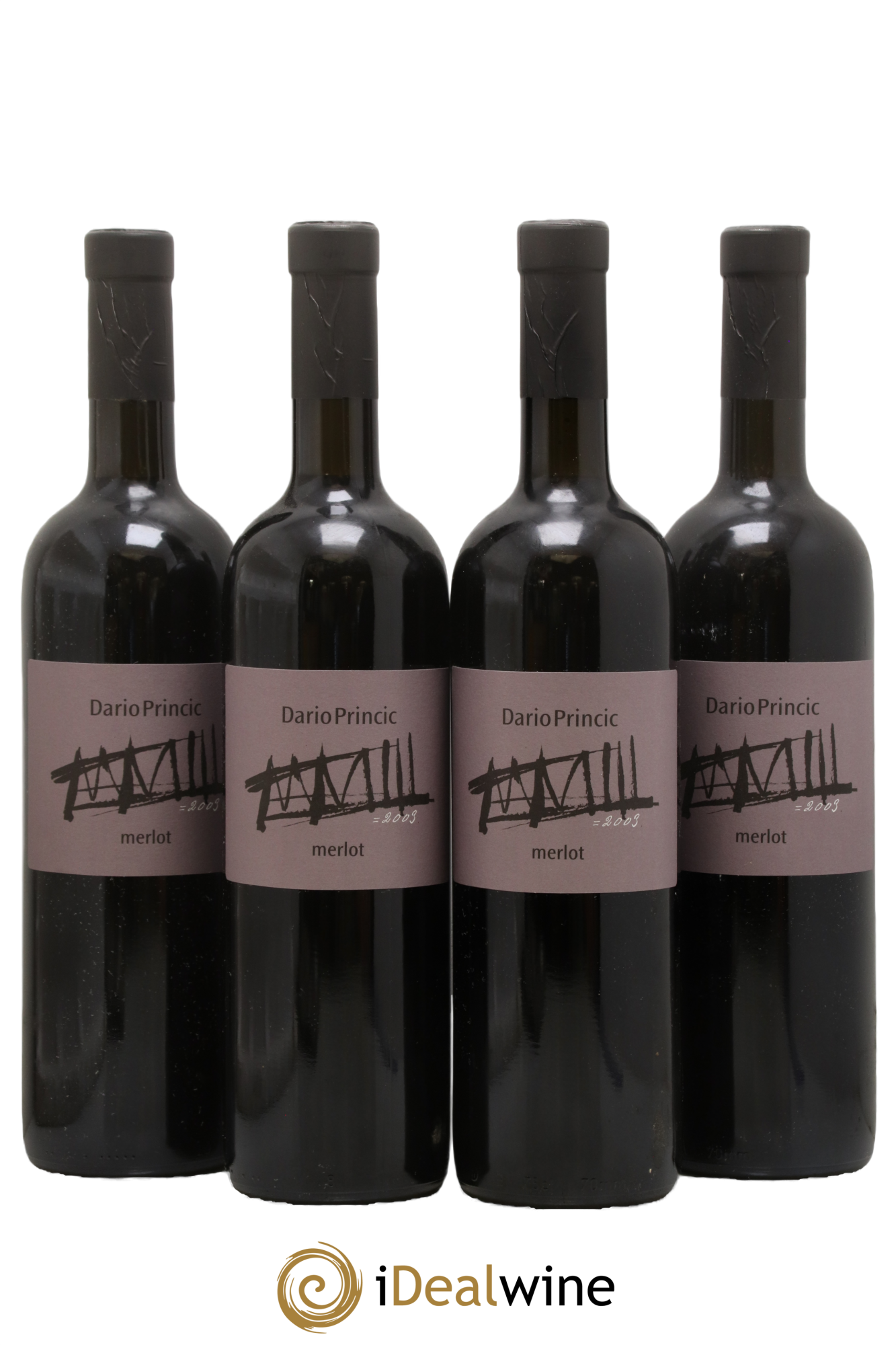 Vénétie Merlot Dario Princic 2003 - Lot of 4 bottles - 0