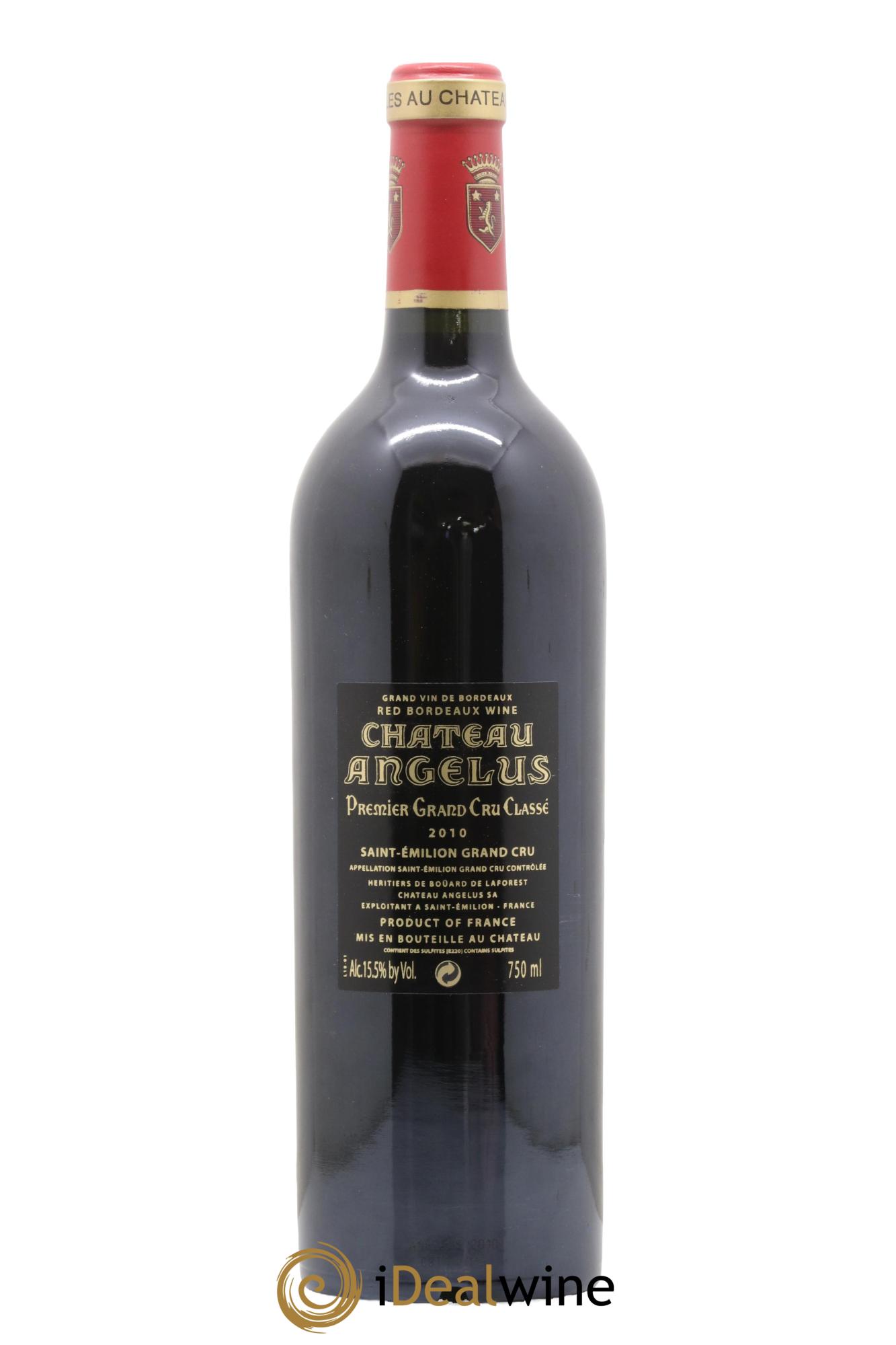 Château Angélus 1er Grand Cru Classé A 2010 - Posten von 1 Flasche - 1