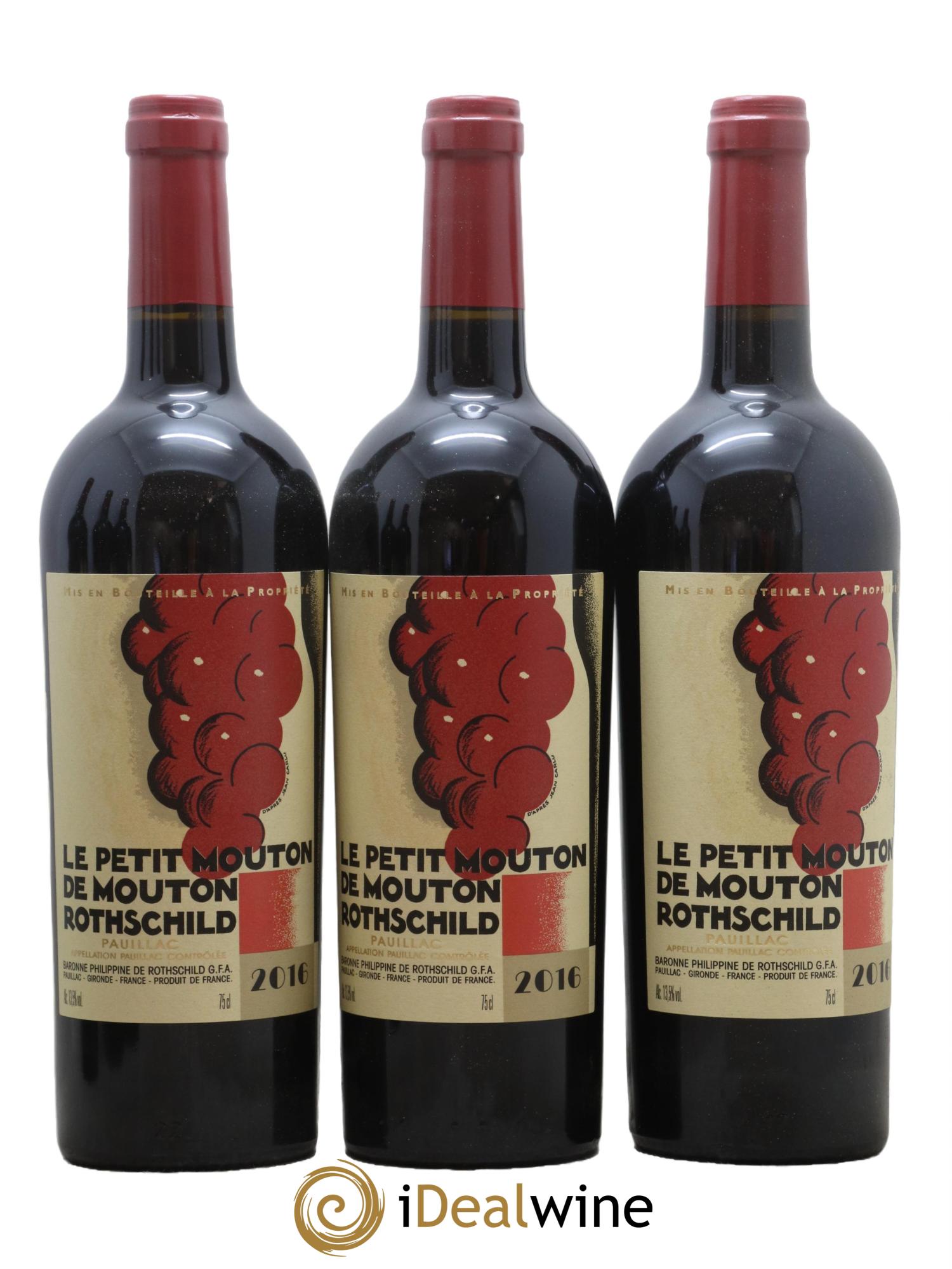 Petit Mouton Second Vin 2016 - Lot de 6 bouteilles - 1