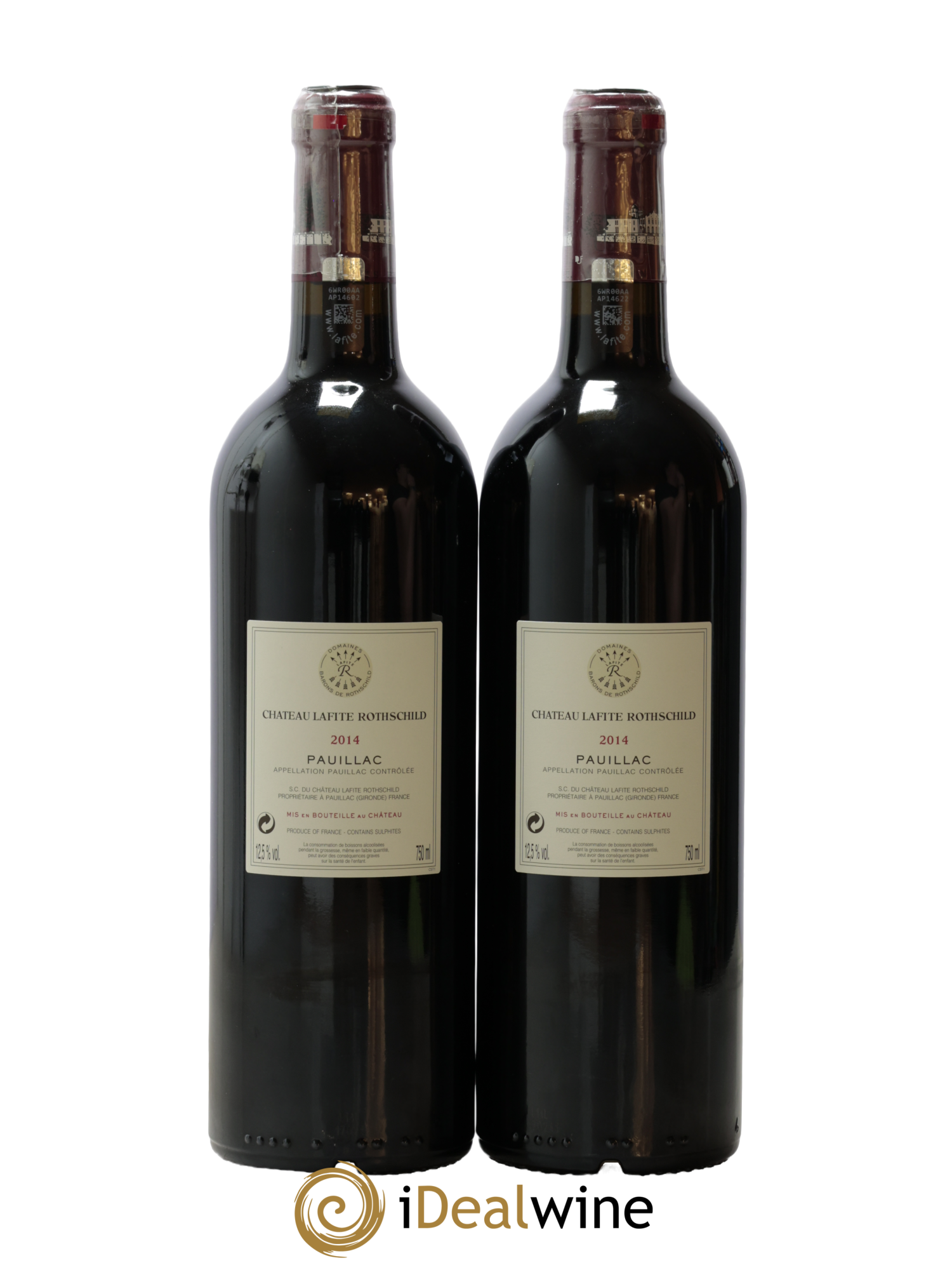 Château Lafite Rothschild 1er Grand Cru Classé 2014 - Lot de 2 bouteilles - 1