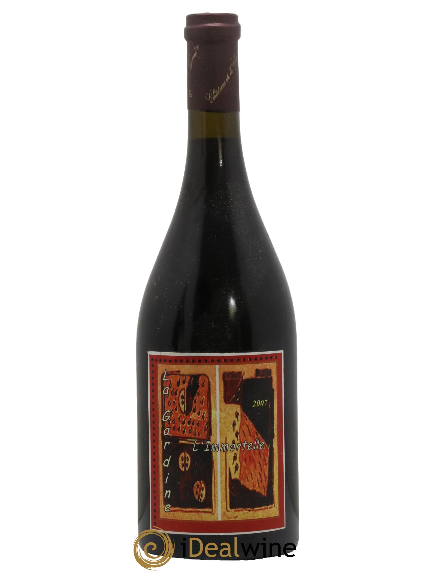 Châteauneuf-du-Pape Château de La Gardine L'Immortelle Famille Brunel 2007 - Lot de 1 bouteille - 0