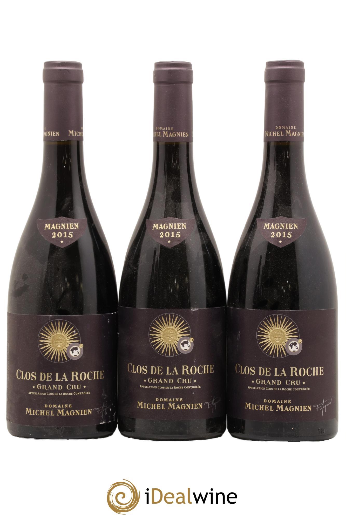 Clos de la Roche Grand Cru Michel Magnien 2015 - Lot de 3 bouteilles - 0
