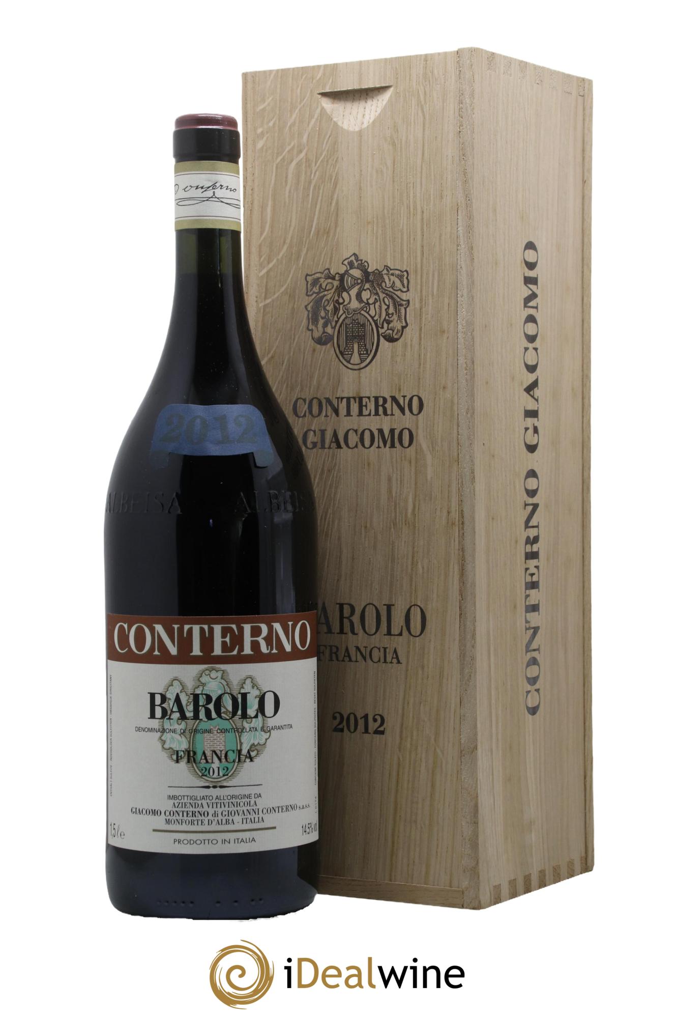 Barolo DOCG Vigna Francia Giacomo Conterno 2012 - Lot de 1 magnum - 0