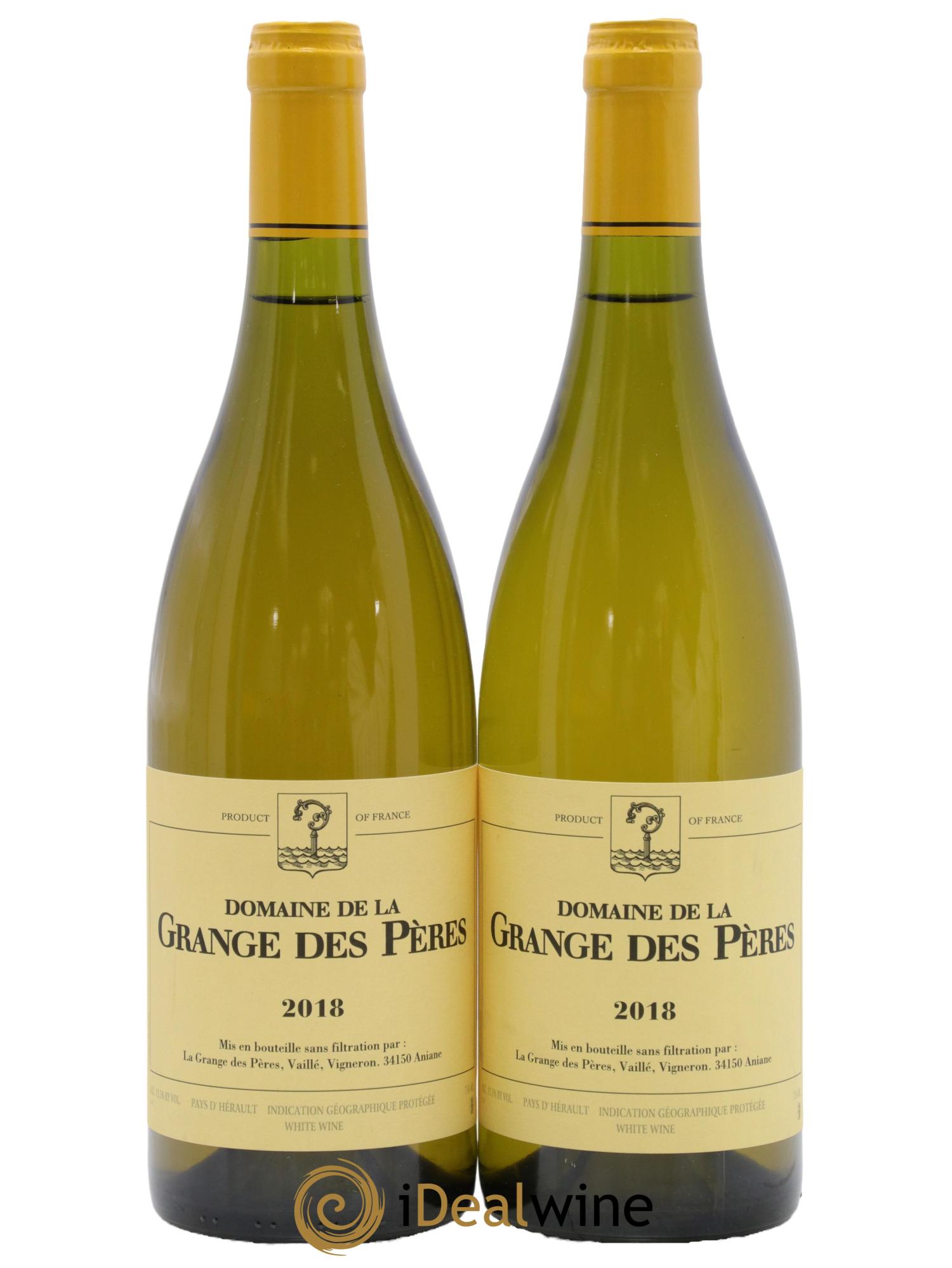 IGP Pays d'Hérault Grange des Pères Laurent Vaillé 2018 - Lot of 2 bottles - 0