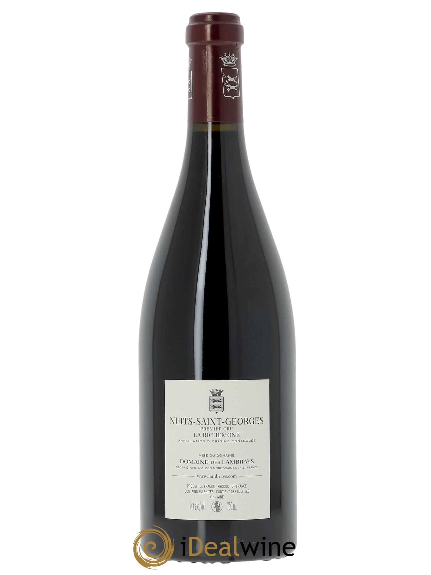 Nuits-Saint-Georges 1er Cru La Richemone Domaine des Lambrays 2023 - Lot de 1 bouteille - 1