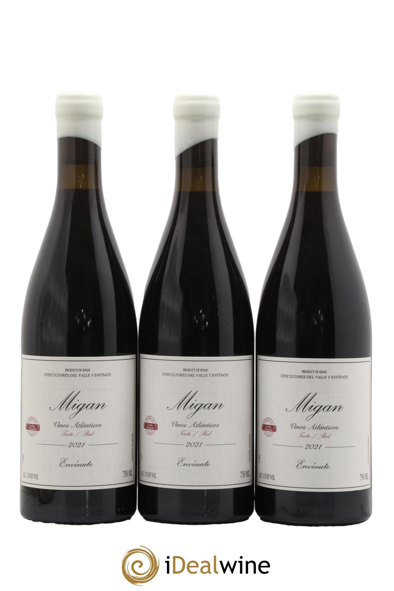 Espagne Vinos Atlanticos Migan Envinate 2021 - Lot de 3 bouteilles - 0