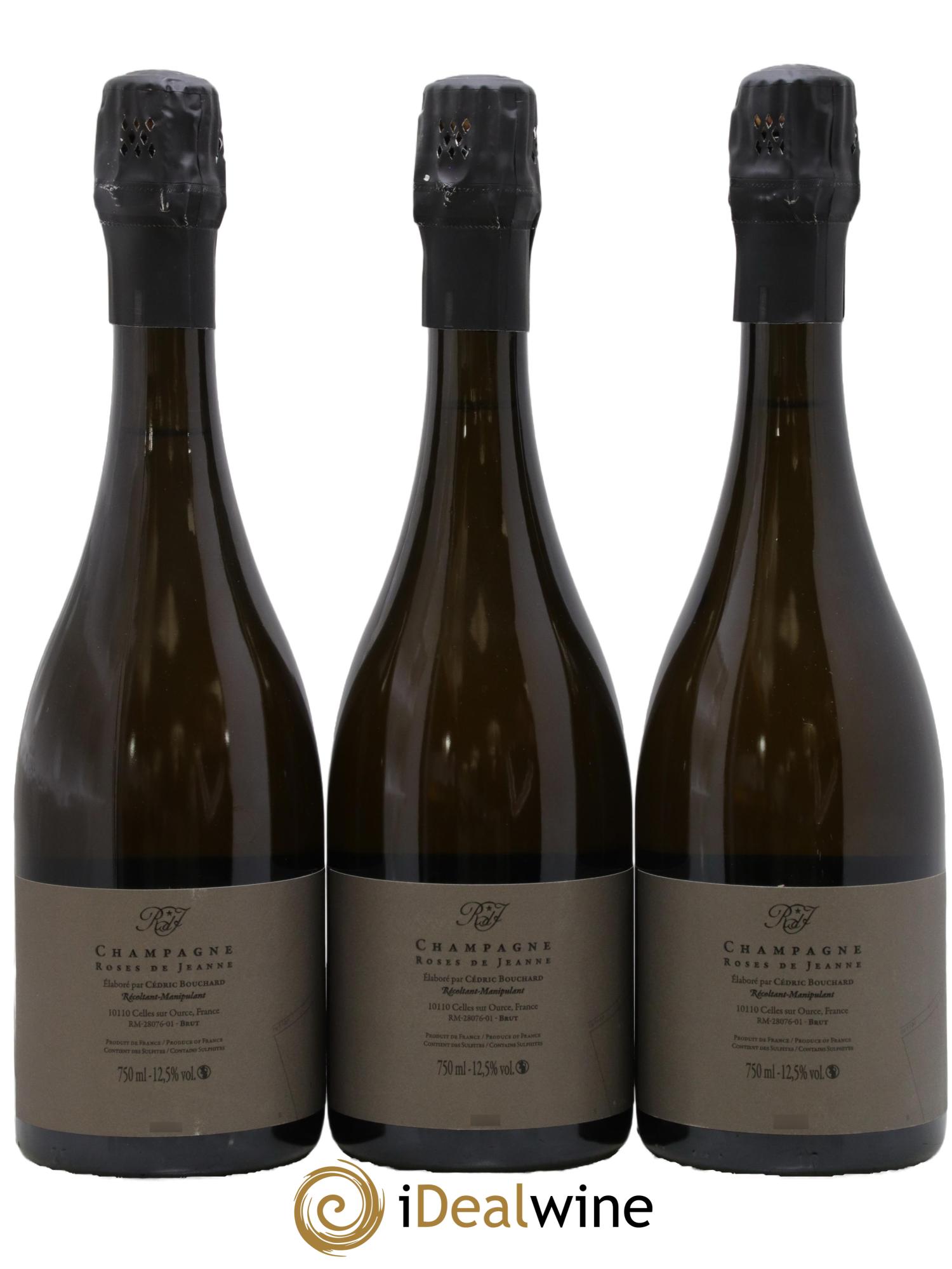 Roses de Jeanne Côte de Val Vilaine Blanc de Noirs Cédric Bouchard 2022 - Posten von 3 Flaschen - 1