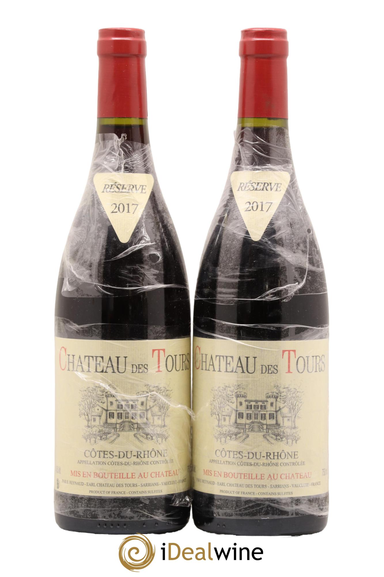 Côtes-du-Rhône Château des Tours Emmanuel Reynaud 2017 - Lot de 2 bouteilles - 0