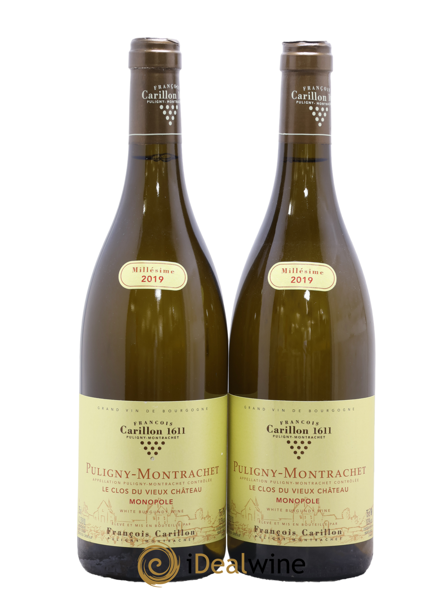 Puligny-Montrachet Le Clos du Vieux Château François Carillon 2019 - Posten von 2 Flaschen - 0