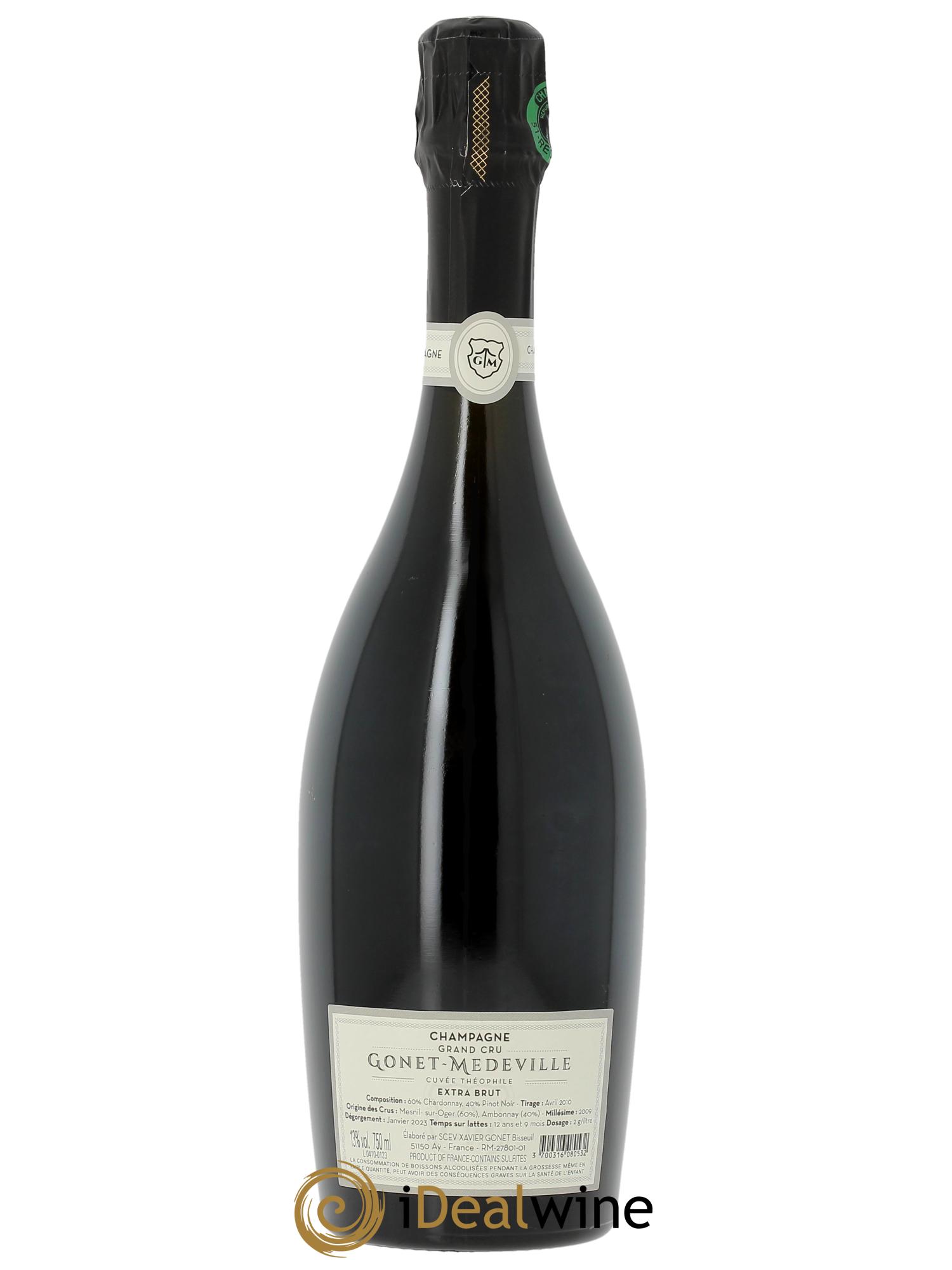 Cuvée Théophile Grand Cru Extra-Brut Vignobles Gonet-Medeville 2009 - Lot of 1 bottle - 1