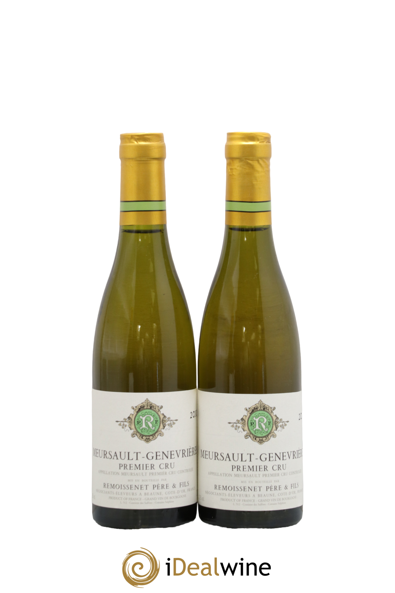 Meursault 1er Cru Genevrières Remoissenet Père et Fils 2010 - Lot de 2 demi bouteilles - 0