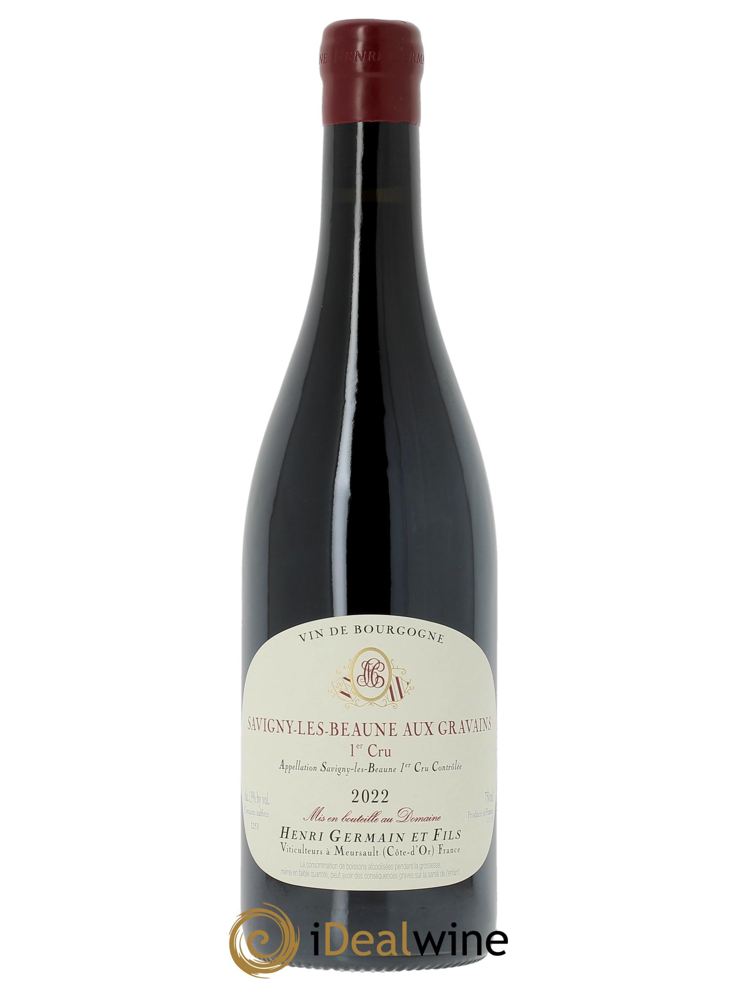 Savigny-lès-Beaune 1er Cru Aux Gravains Henri Germain  2022 - Posten von 1 Flasche - 0