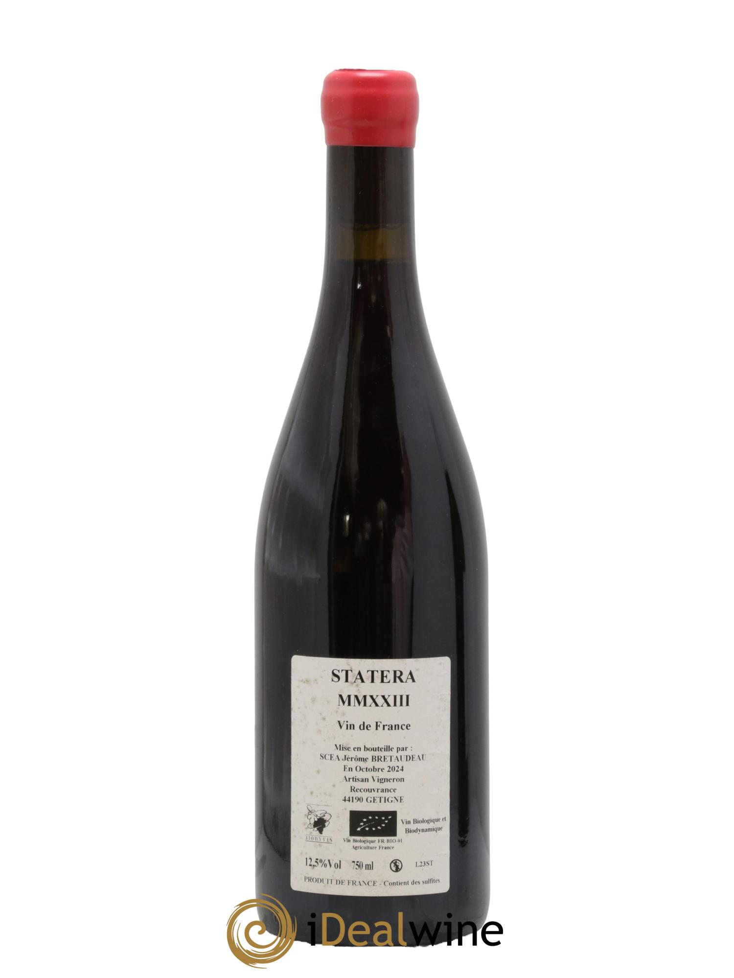 Vin de France Statera Jérôme Bretaudeau - Domaine de Bellevue 2023 - Lotto di 1 bottiglia - 1