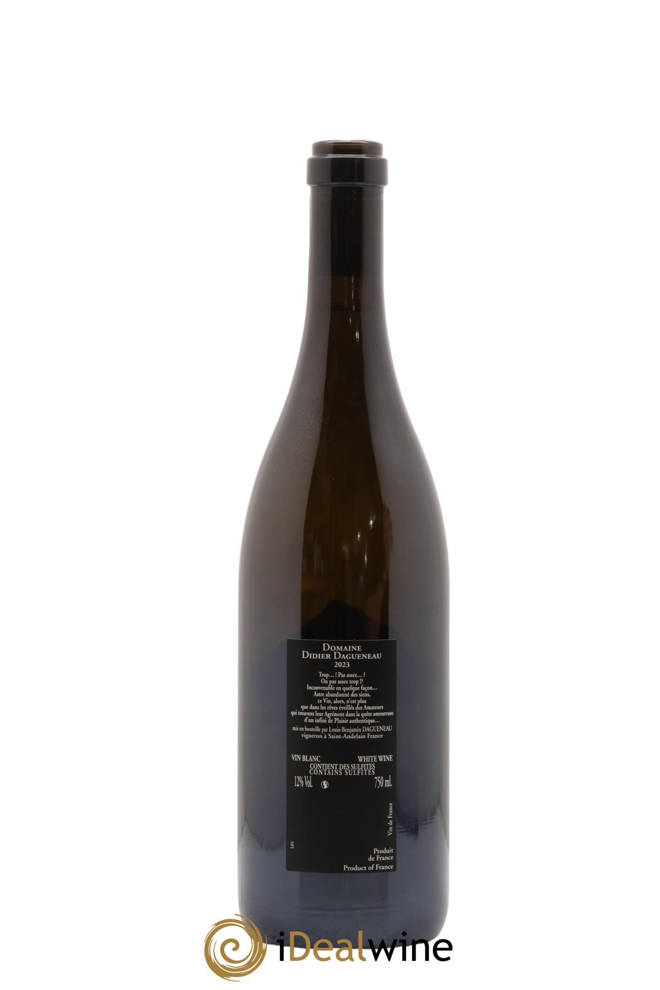 Vin de France (anciennement Pouilly-Fumé) Silex Dagueneau (Domaine Didier - Louis-Benjamin) 2023 - Lotto di 1 bottiglia - 1
