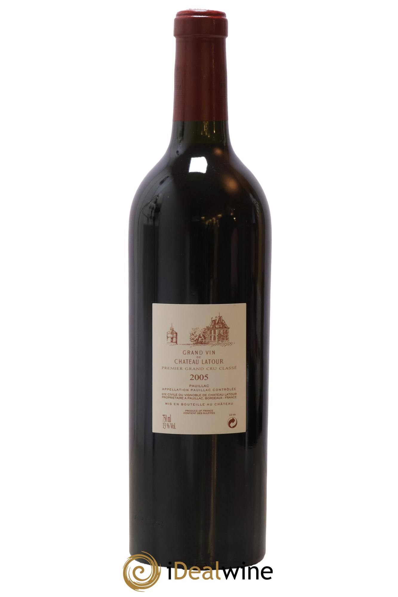Château Latour 1er Grand Cru Classé 2005 - Lot de 1 bouteille - 1