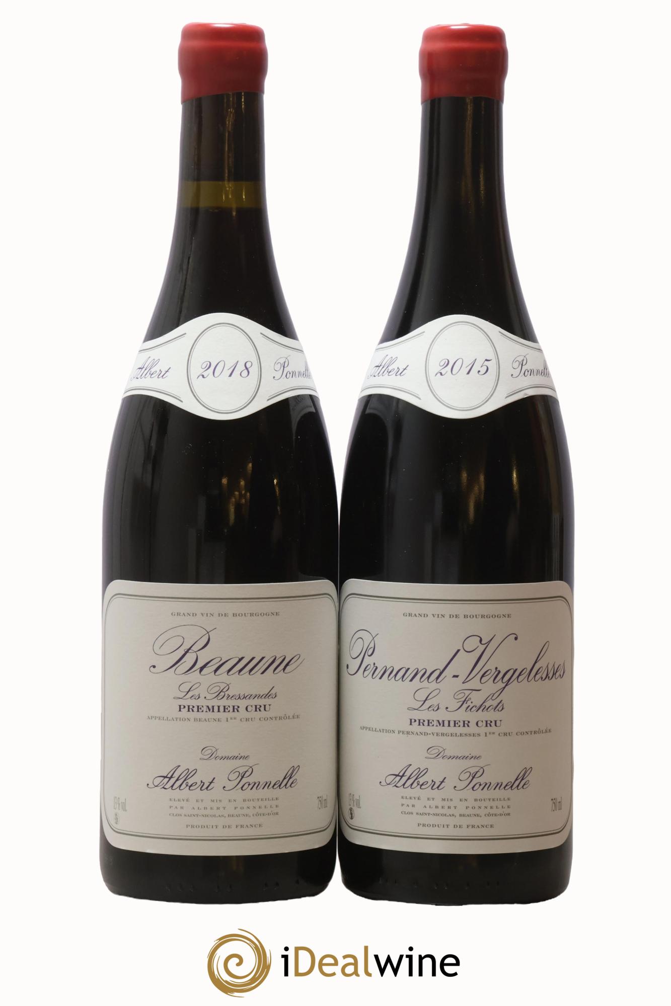 Coffret 2 bouteilles Albert Ponnelle Albert Ponnelle Beaune Premier Cru Les Bressandes 2018, Pernand Vergelesses Premier Cru Les Fichots 2015 - Lot of 2 bottles - 1