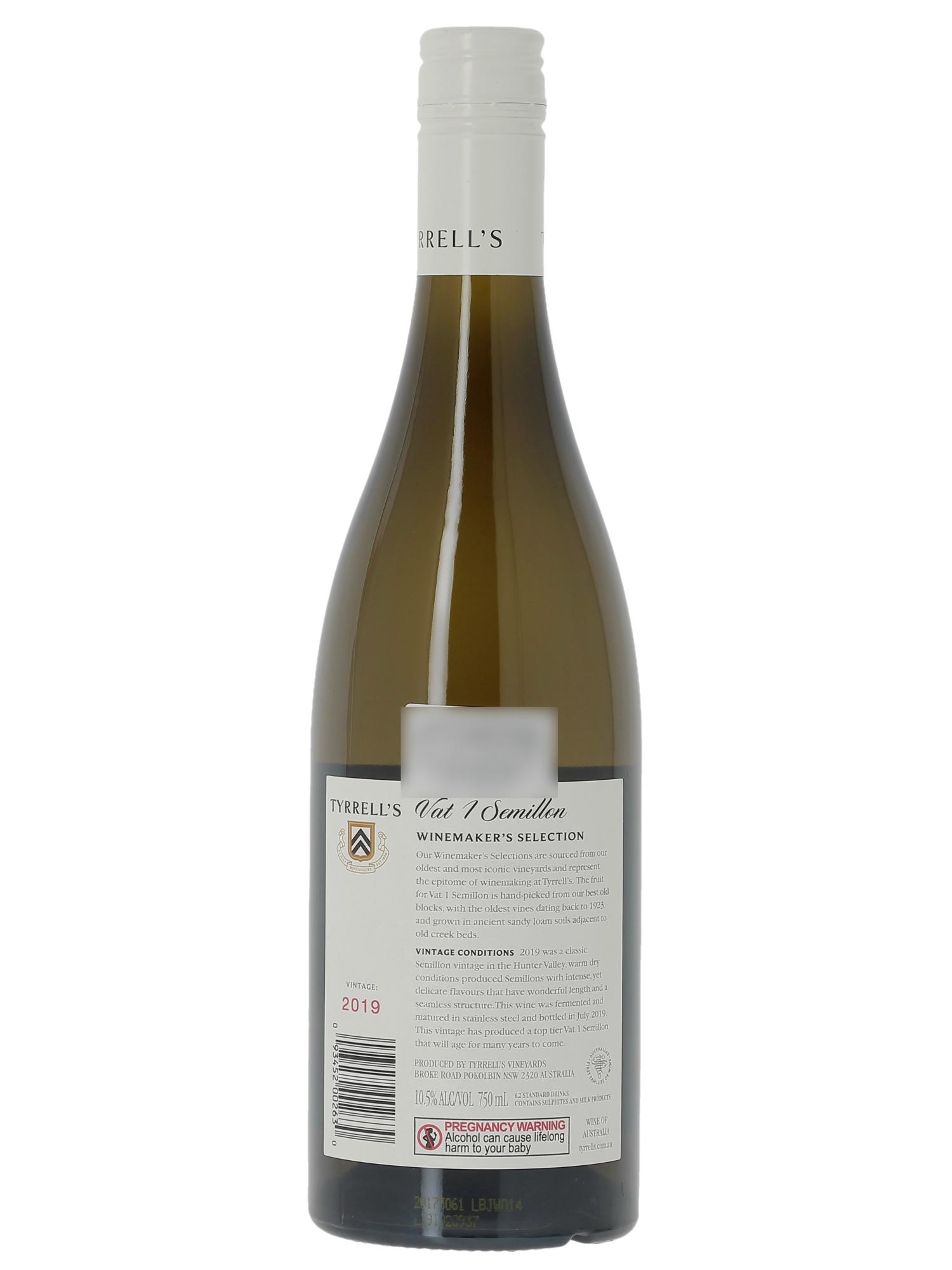 Hunter Valley Tyrrell's Wines Vat 1 Semillon 2019 - Posten von 1 Flasche - 1