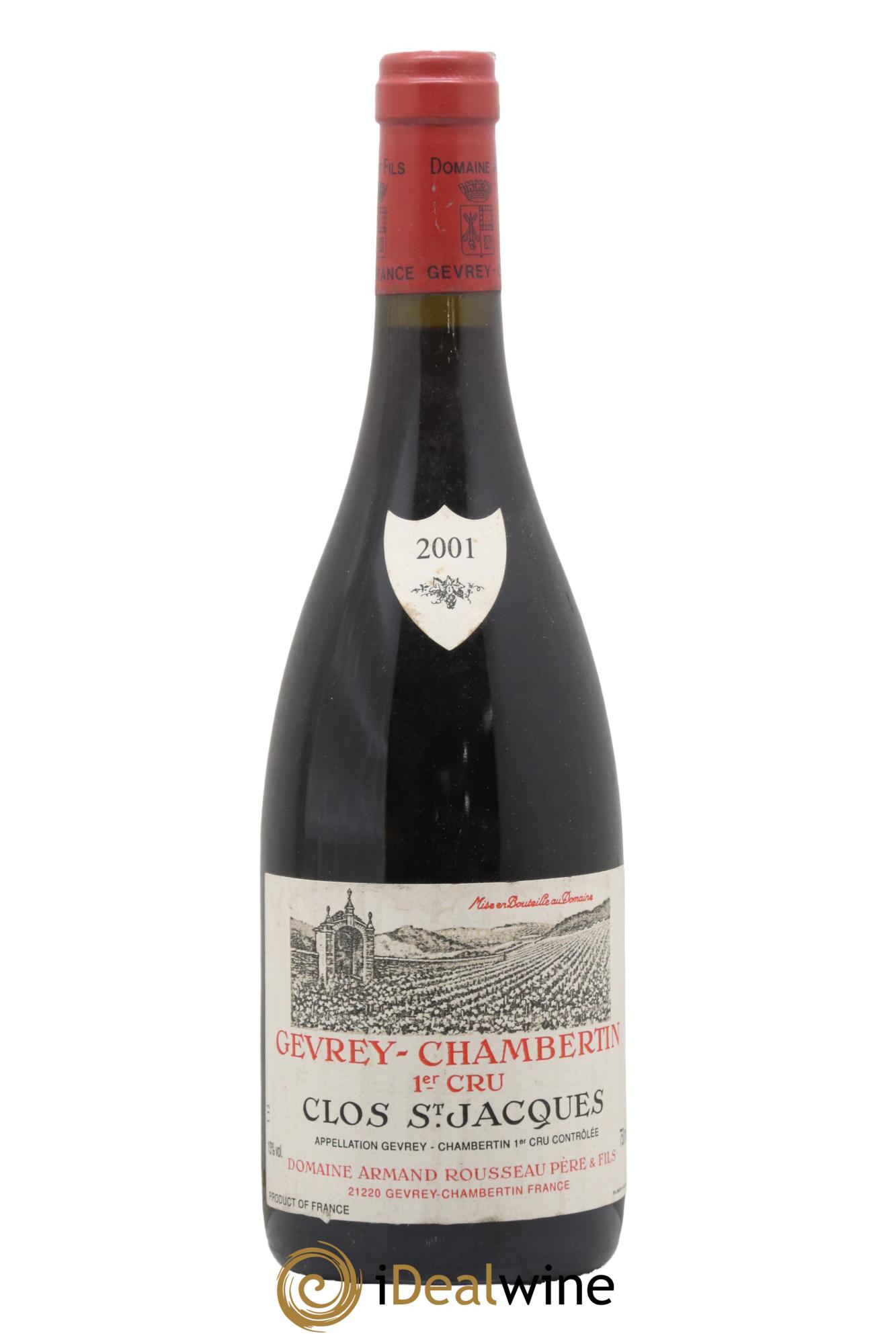 Gevrey-Chambertin 1er Cru Clos Saint-Jacques Armand Rousseau (Domaine) 2001 - Lot of 1 bottle - 0