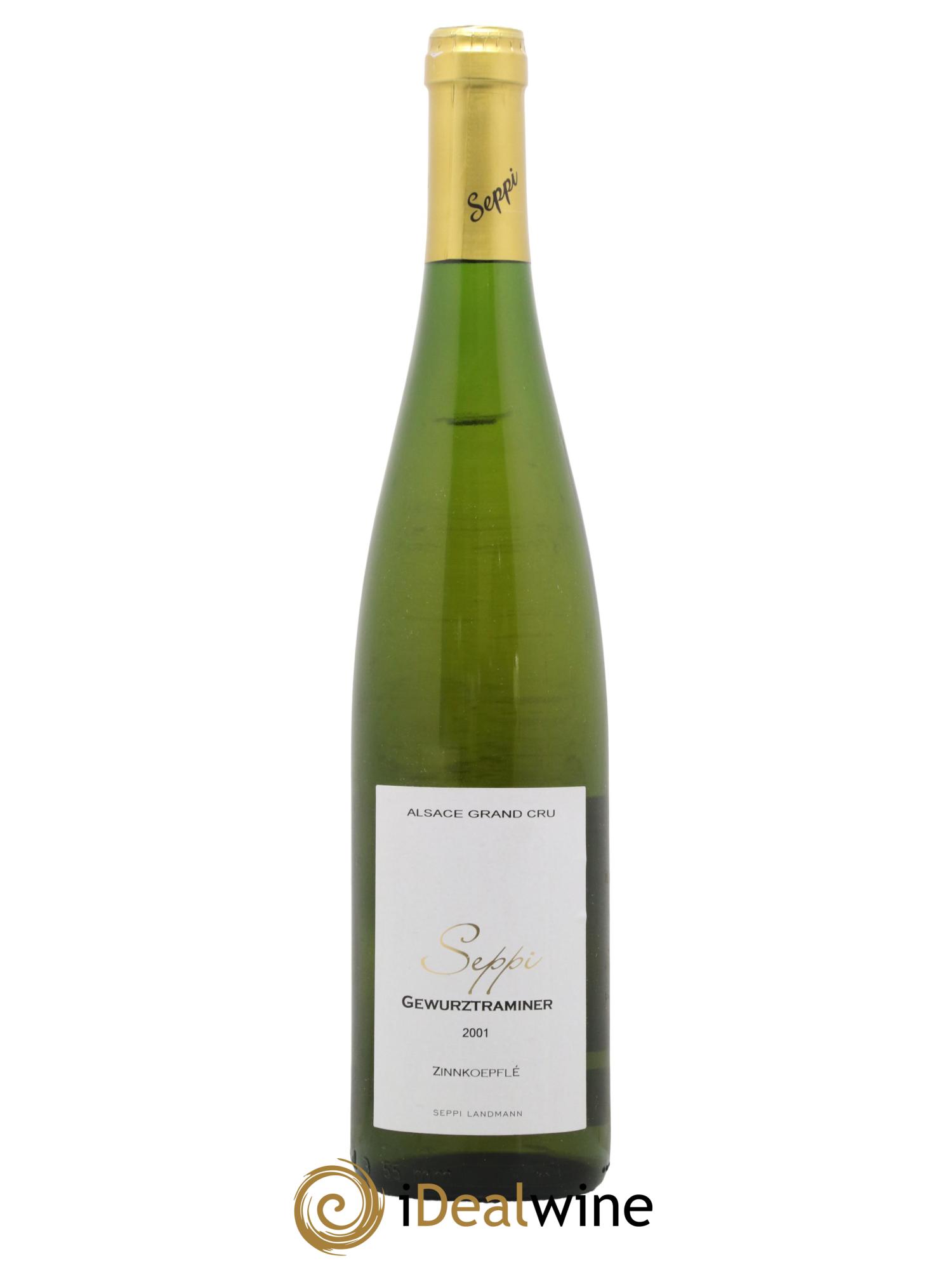 Alsace Zinnkoepfle Grand Cru Gewurztraminer Seppi Landmann 2001 - Lot de 1 bouteille - 0