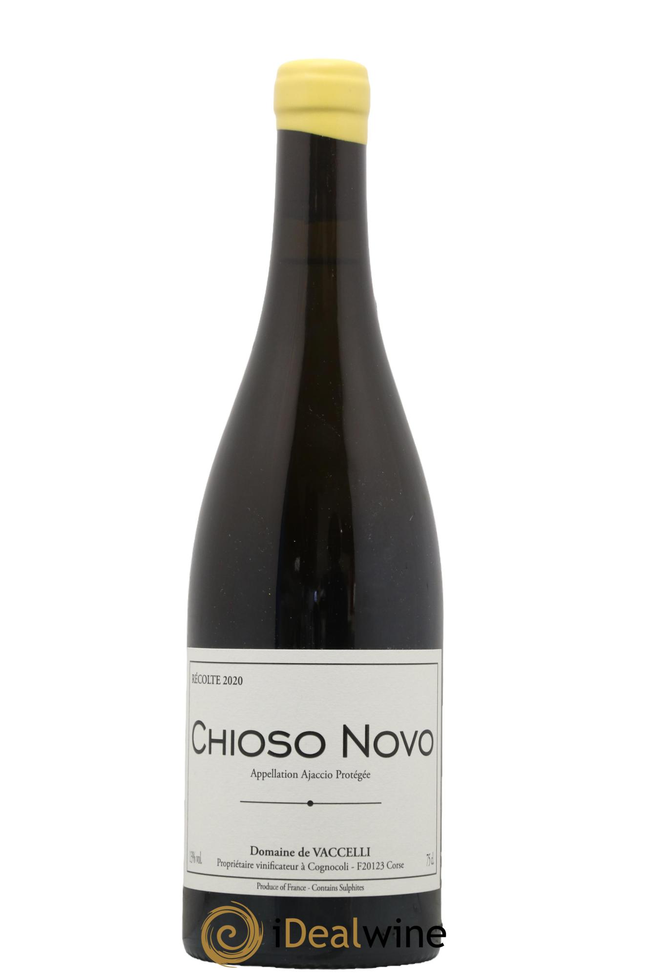 Ajaccio Chioso Novo Vaccelli 2020 - Lot de 1 bouteille - 0