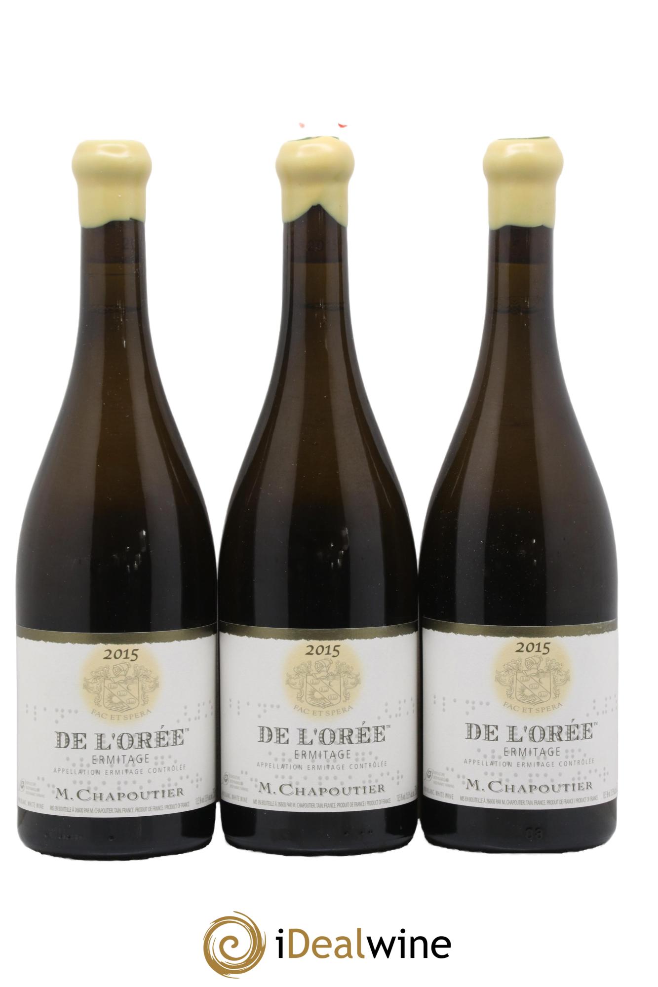 Hermitage Ermitage de l'Orée Chapoutier 2015 - Lot de 3 bouteilles - 0