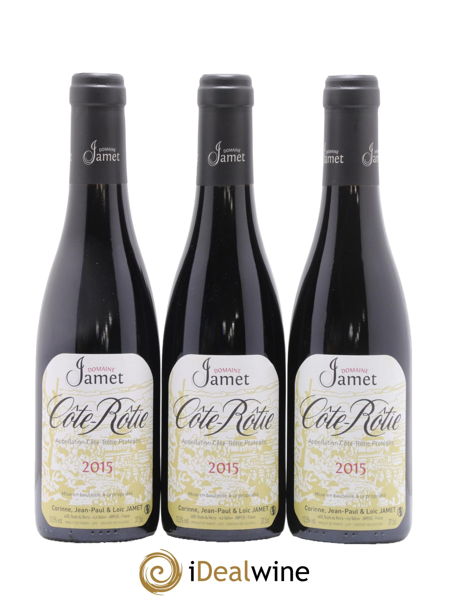 Côte-Rôtie Jamet (Domaine) 2015 - Lot de 3 demi bouteilles - 0