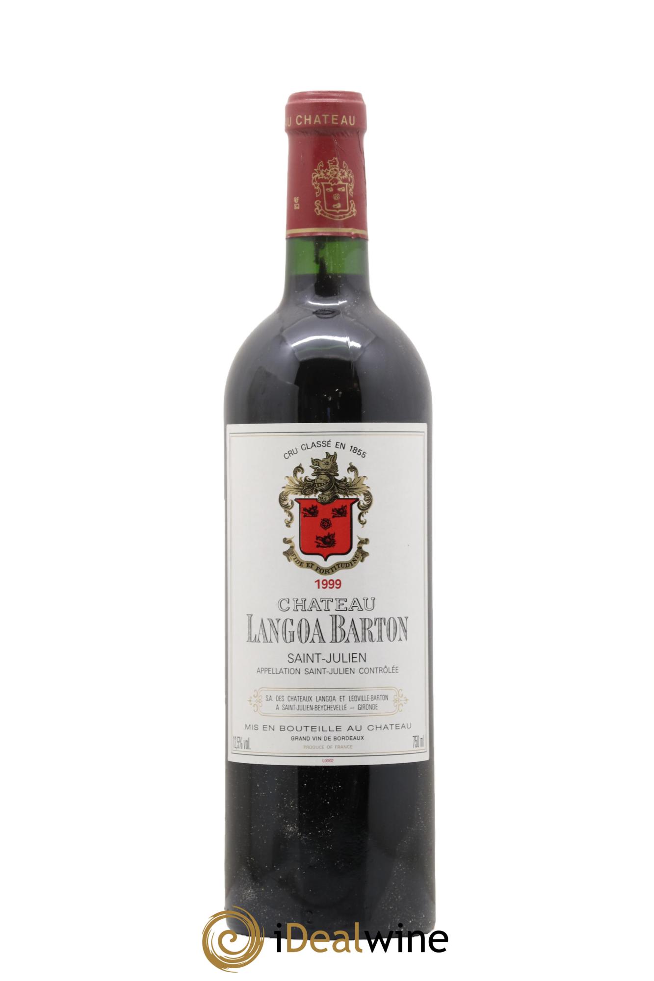 Château Langoa Barton 3ème Grand Cru Classé 1999 - Lot de 1 bouteille - 0