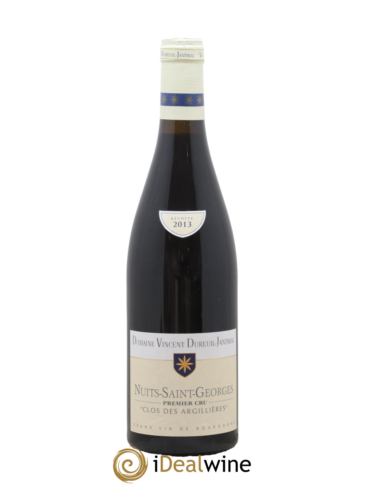 Nuits-Saint-Georges 1er Cru Clos des Argillières Vincent Dureuil-Janthial 2013 - Posten von 1 Flasche - 0
