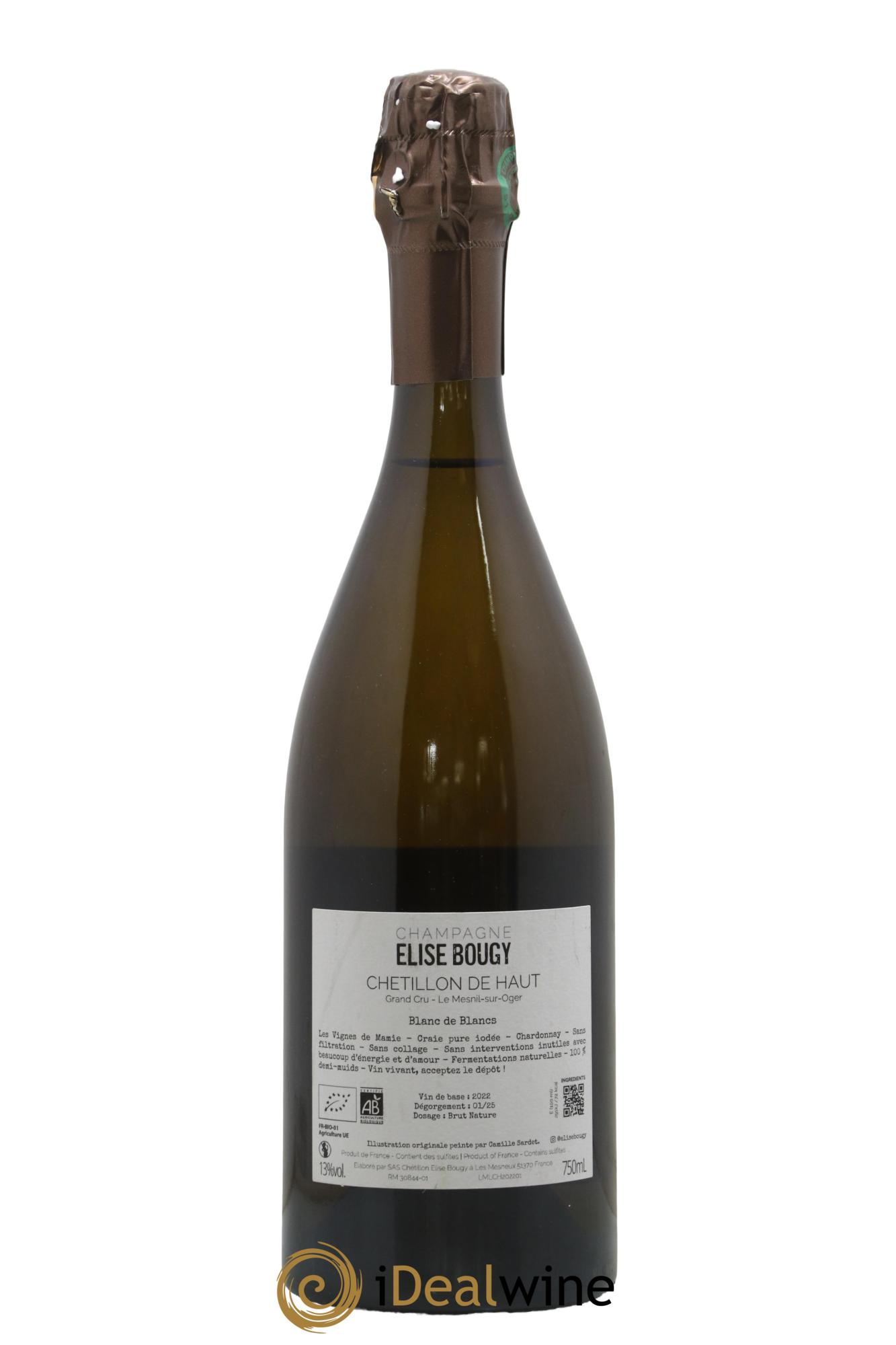 Chétillon de Haut Le Mesnil sur Oger Elise Bougy - Lot de 1 bouteille - 1
