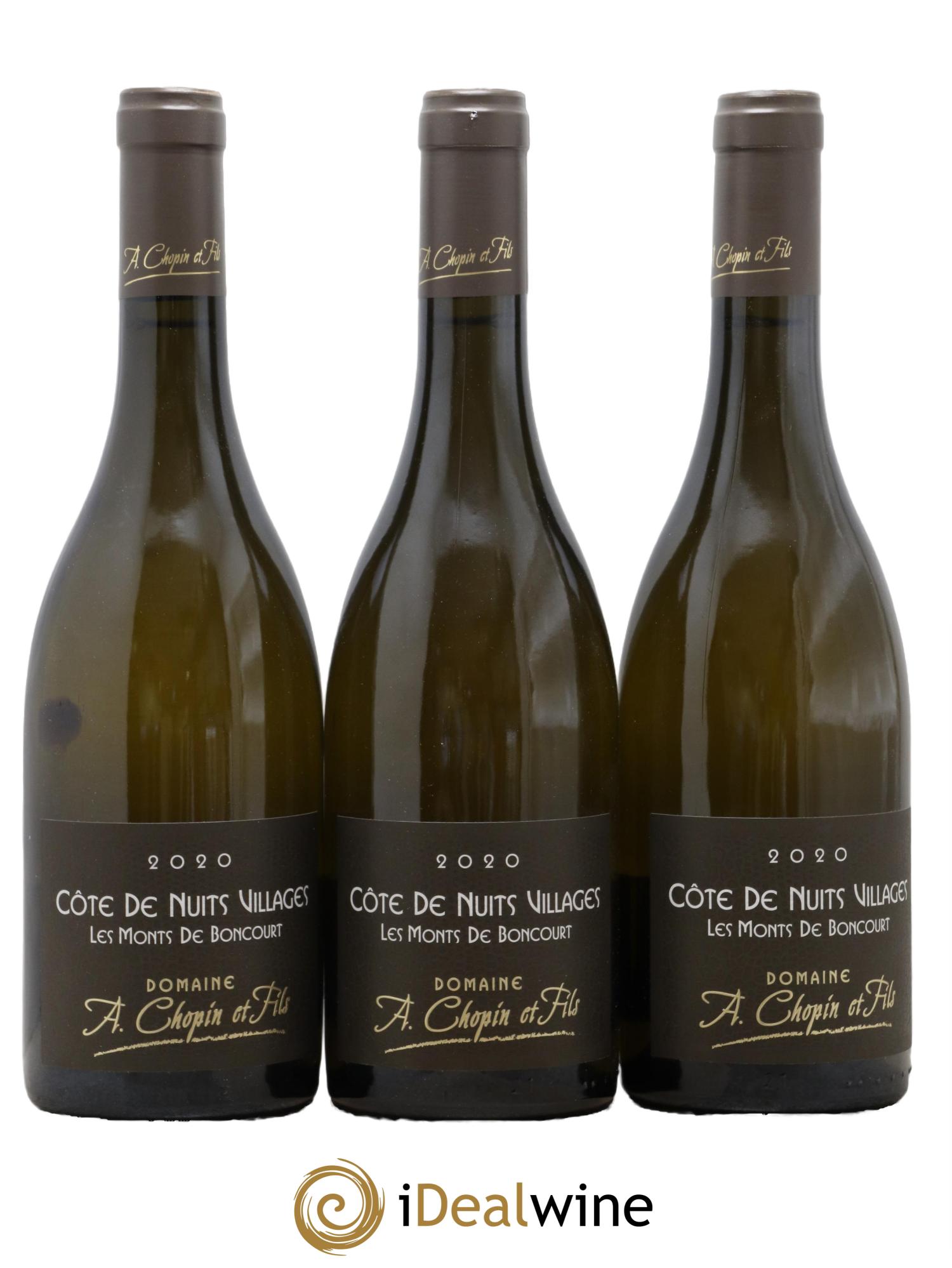 Côte de Nuits-Villages Les Monts de Boncourt Arnaud Chopin 2020 - Lotto di 3 bottiglie - 0
