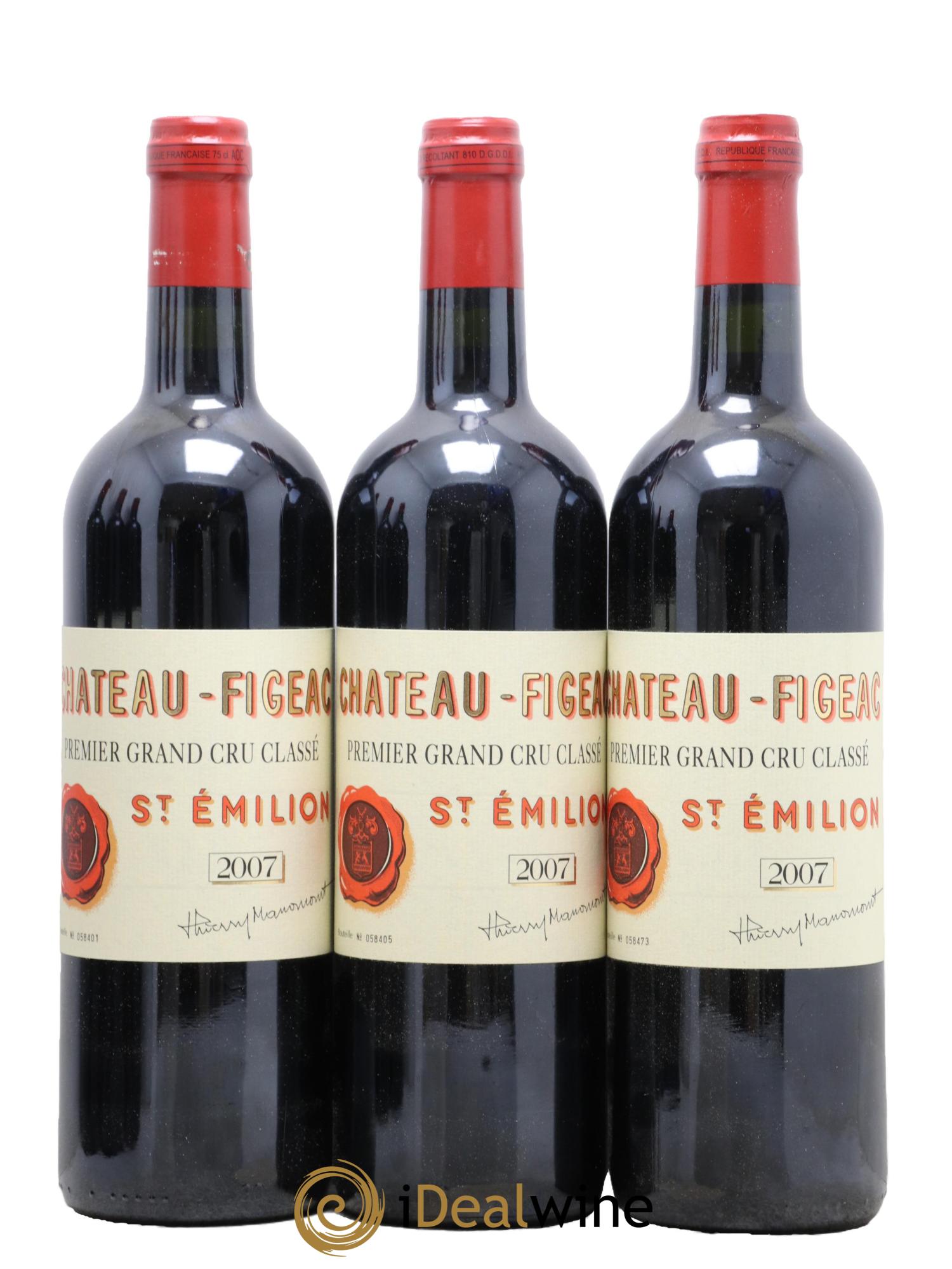 Château Figeac 1er Grand Cru Classé A 2007 - Lotto di 6 bottiglie - 1
