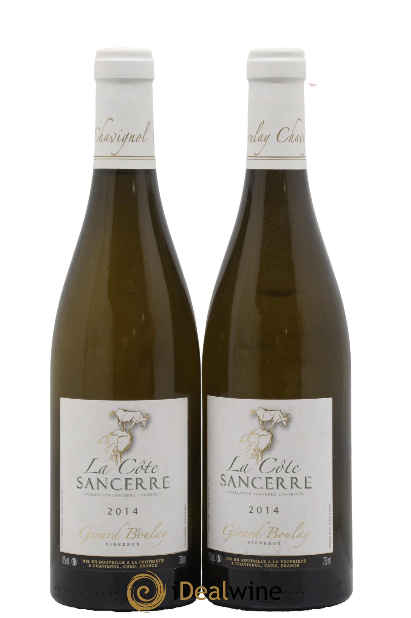 Sancerre La Côte Gérard Boulay 2014 - Lot of 2 bottles - 0