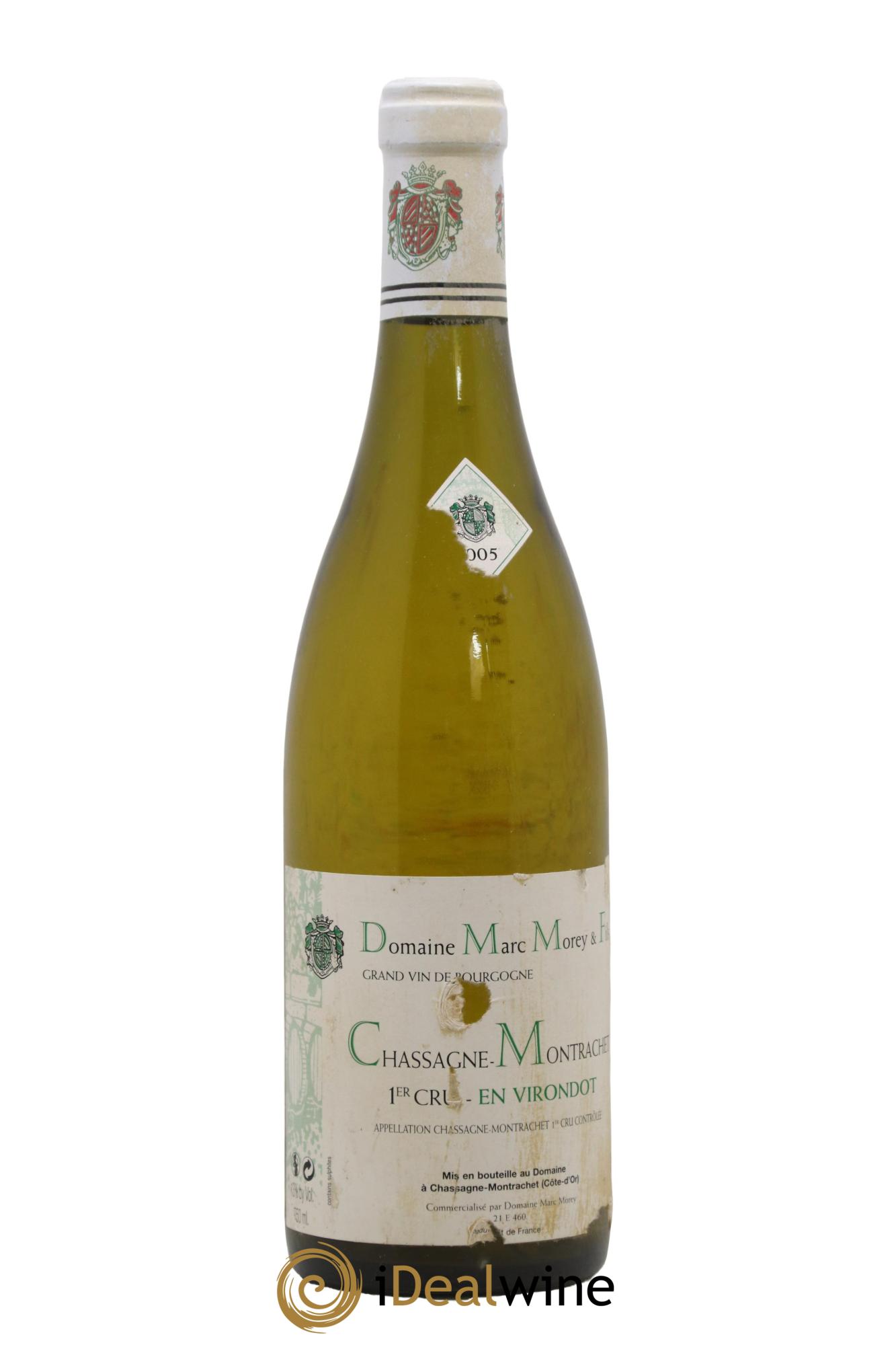 Chassagne-Montrachet 1er Cru En Virondot Marc Morey 2005 - Lot de 1 bouteille - 0