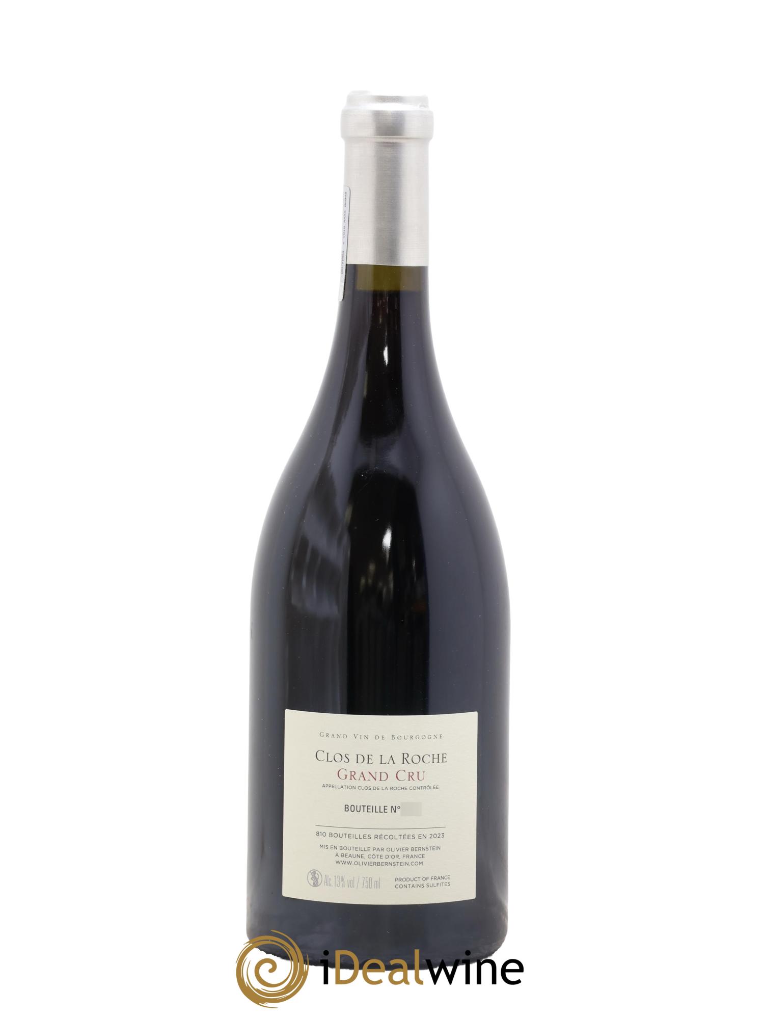 Clos de la Roche Grand Cru Olivier Bernstein 2023 - Lot de 1 bouteille - 1