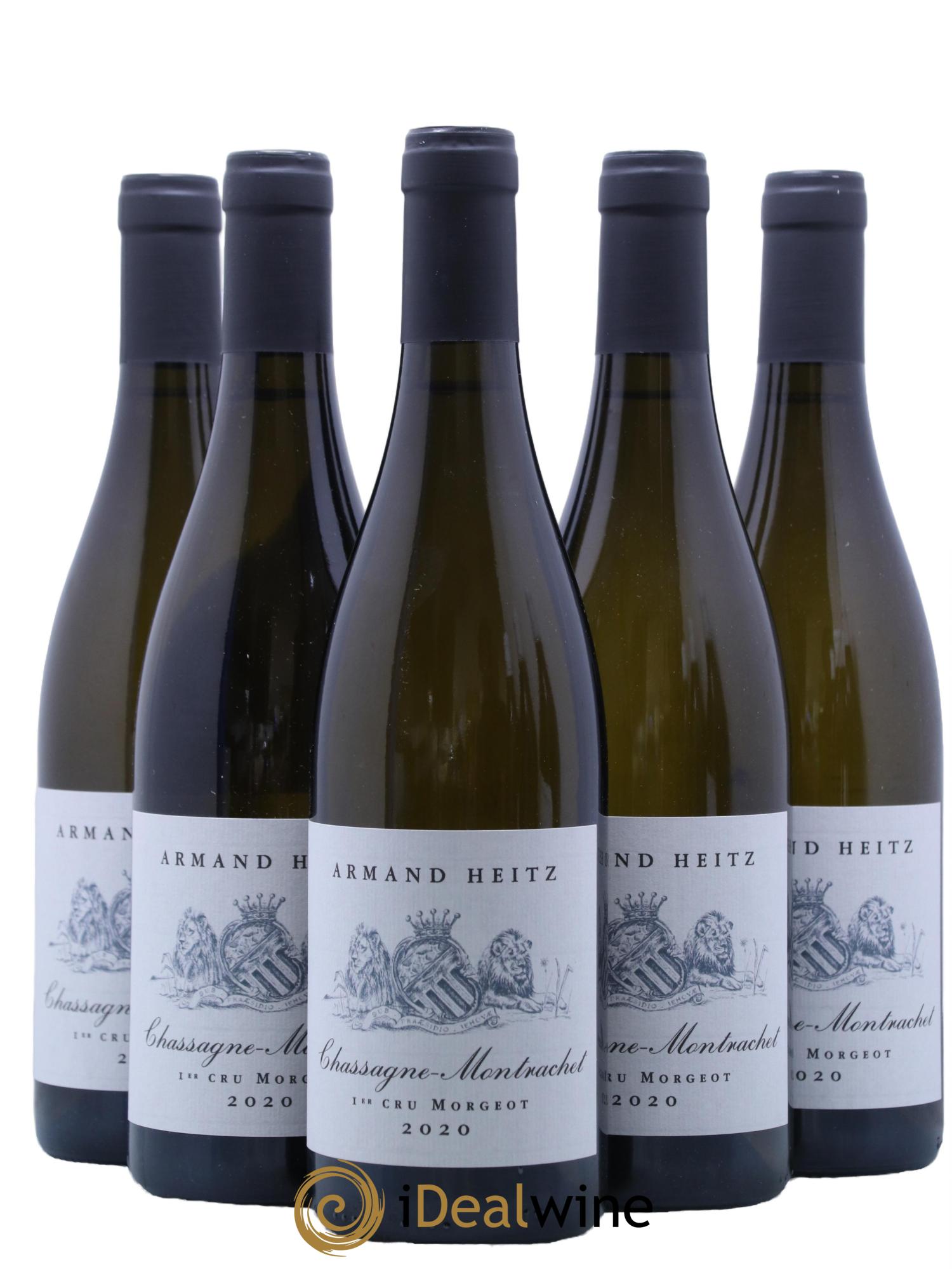 Chassagne-Montrachet 1er Cru Morgeot Domaine Armand Heitz 2020 - Lot de 5 bouteilles - 0
