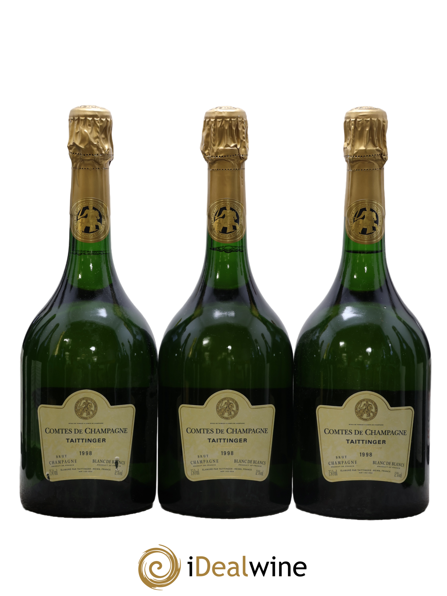 Comtes de Champagne Taittinger 1998 - Posten von 3 Flaschen - 0