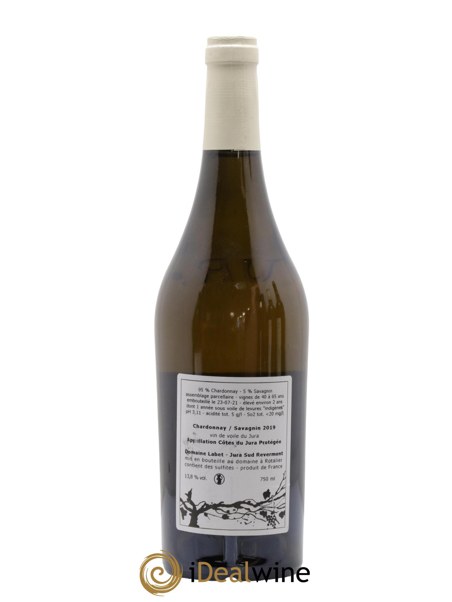 Côtes du Jura Vin de Voile Chardonnay-Savagnin cuvée de garde Romain - Julien  - Charline Labet 2019 - Lot of 1 bottle - 1