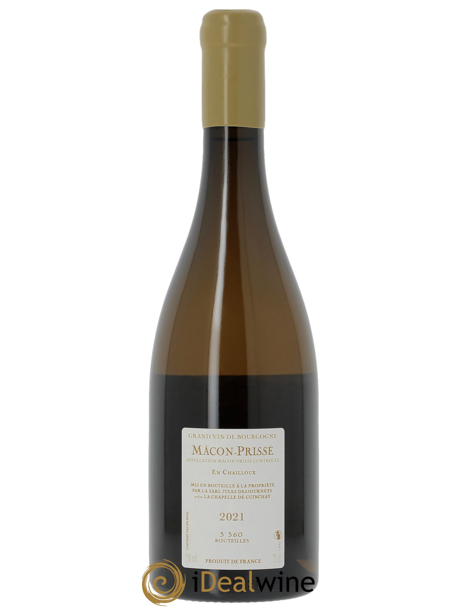Mâcon-Prissé En Chailloux Jules Desjourneys 2021 - Lote de 1 botella - 1