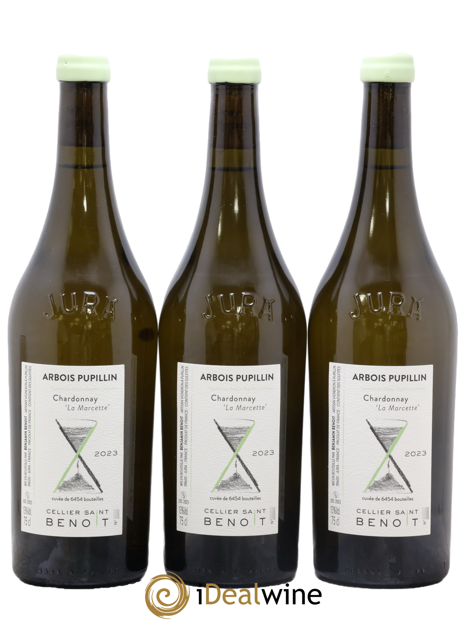 Arbois-Pupillin La Marcette Cellier Saint Benoît 2023 - Lot of 3 bottles - 0