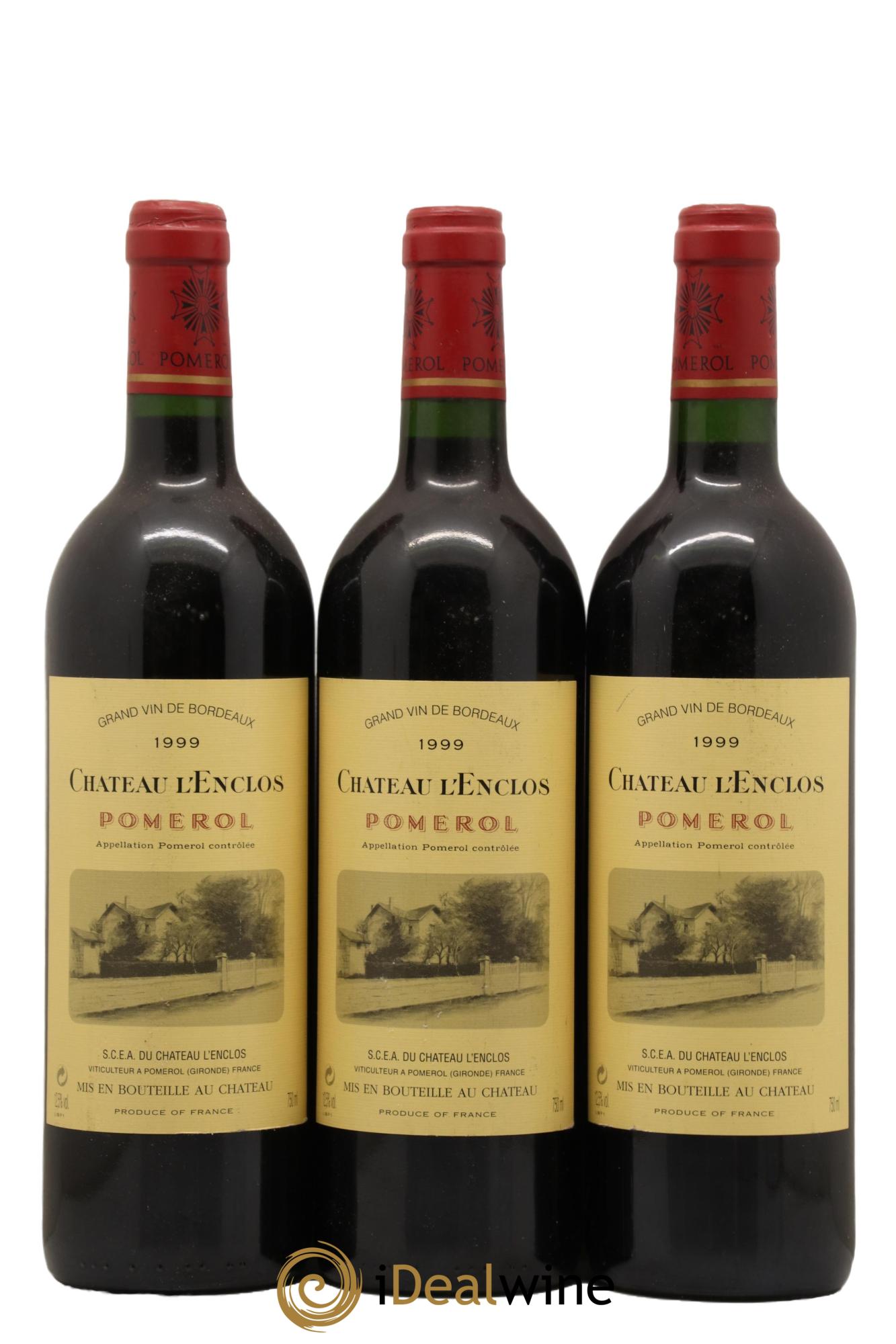 Château l' Enclos 1999 - Lot de 3 bouteilles - 0